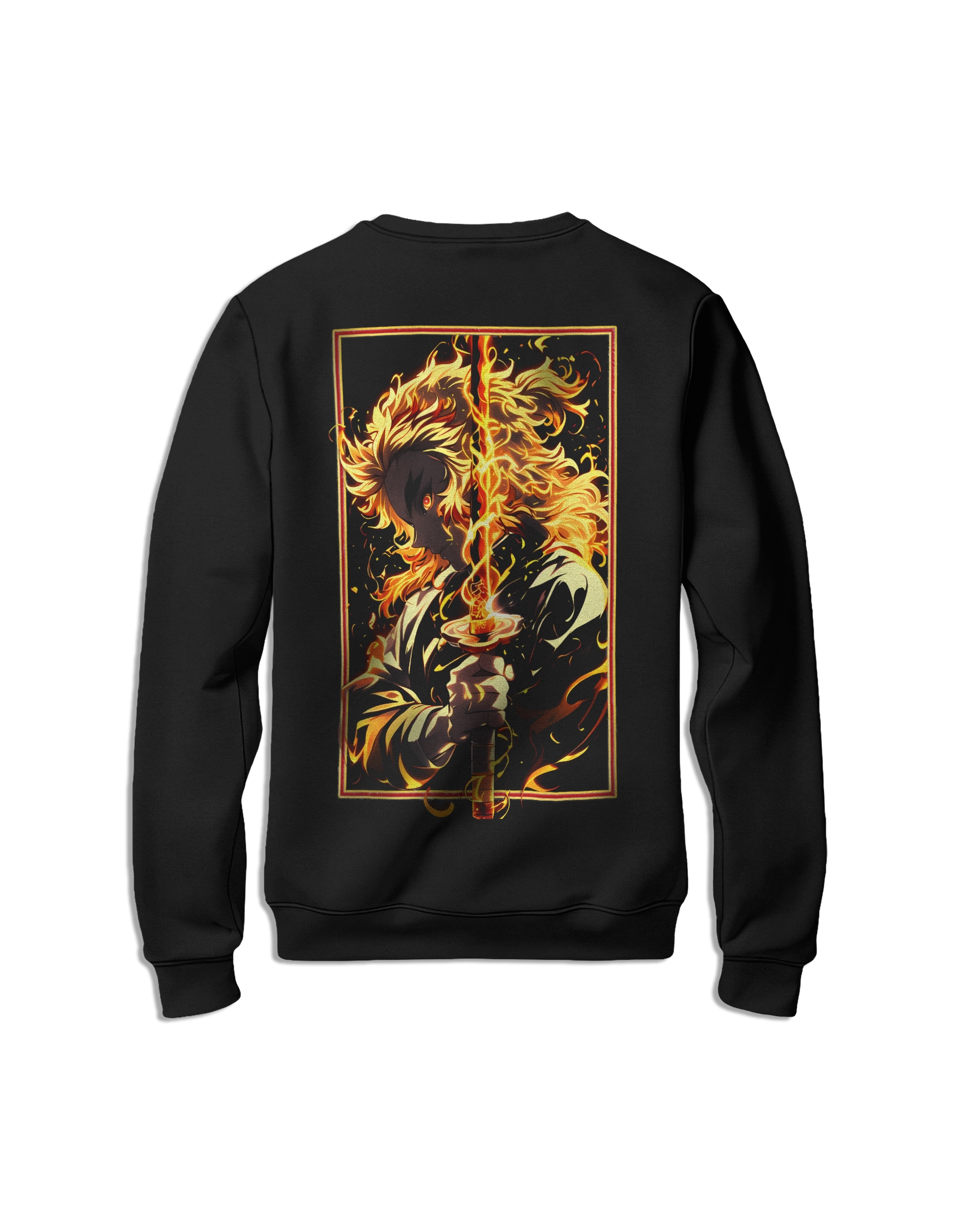 Sudadera Kimetsu no Yaiba Rengoku sin capucha