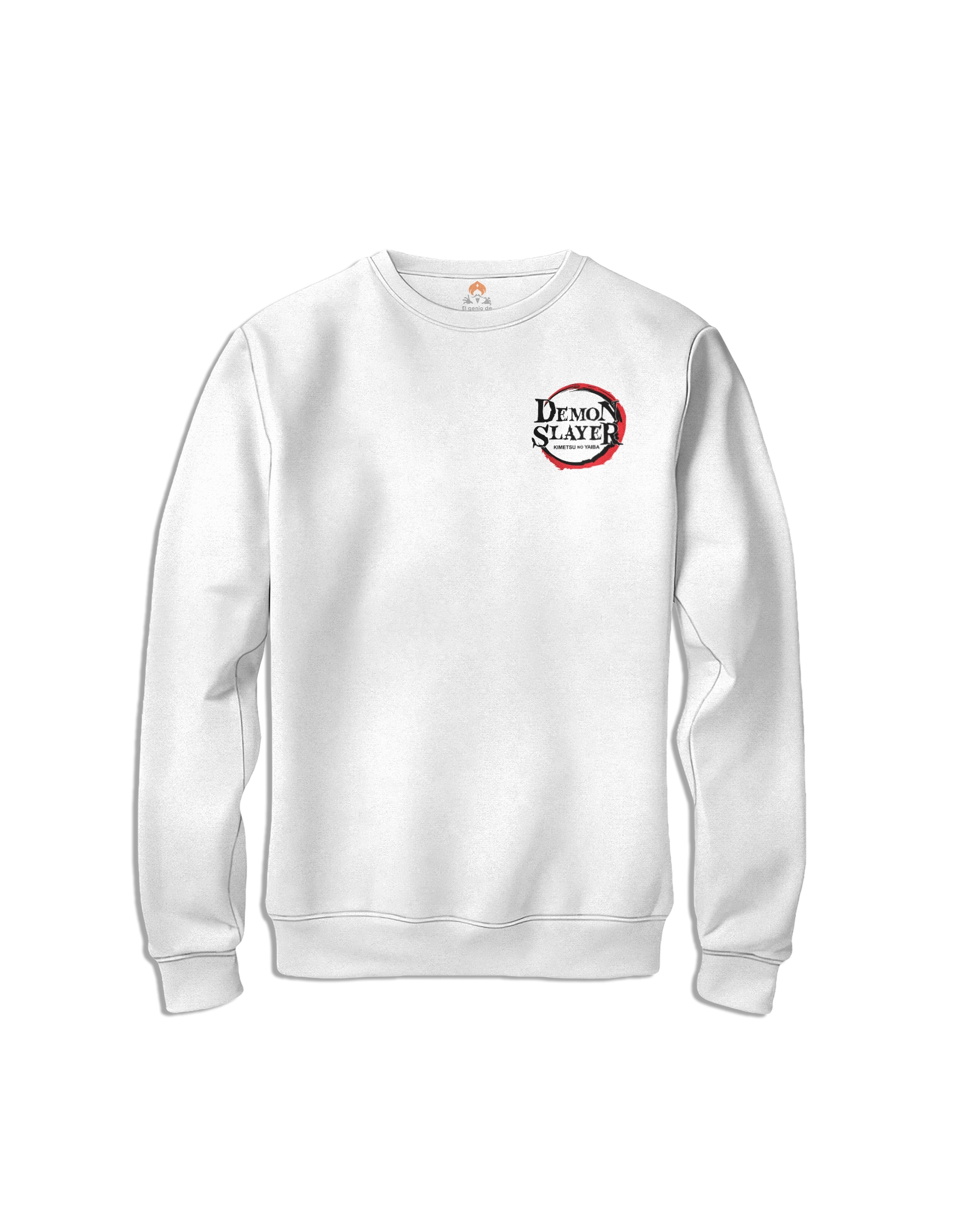 Sudadera Demon Slayer Nezuko logo delante sin capucha