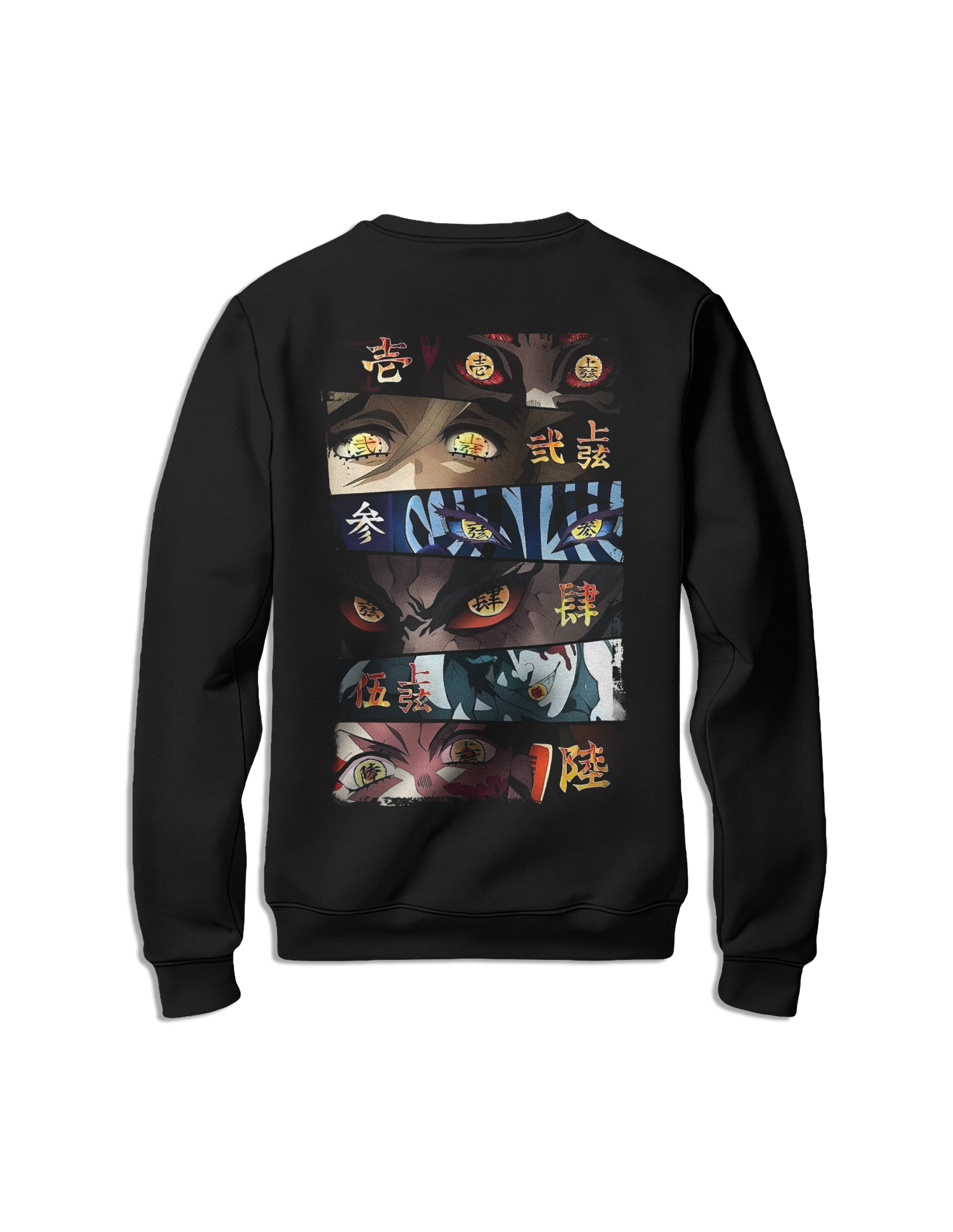 Sudadera Kimetsu no Yaiba lunas superiores sin capucha