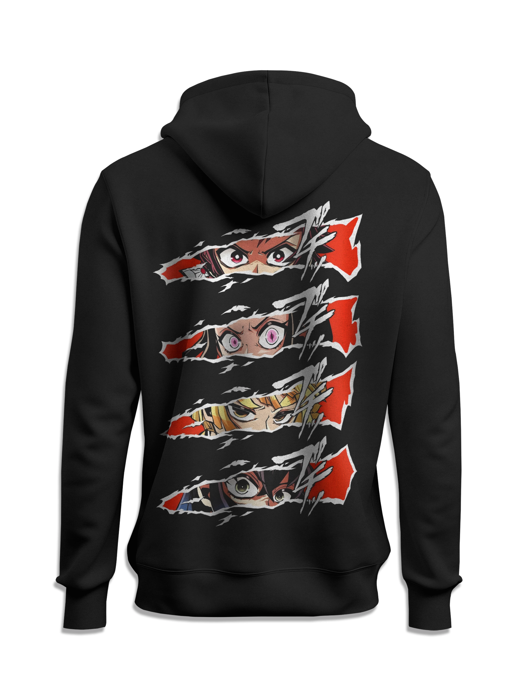 sudadera kimetsu no yaiba protas capucha