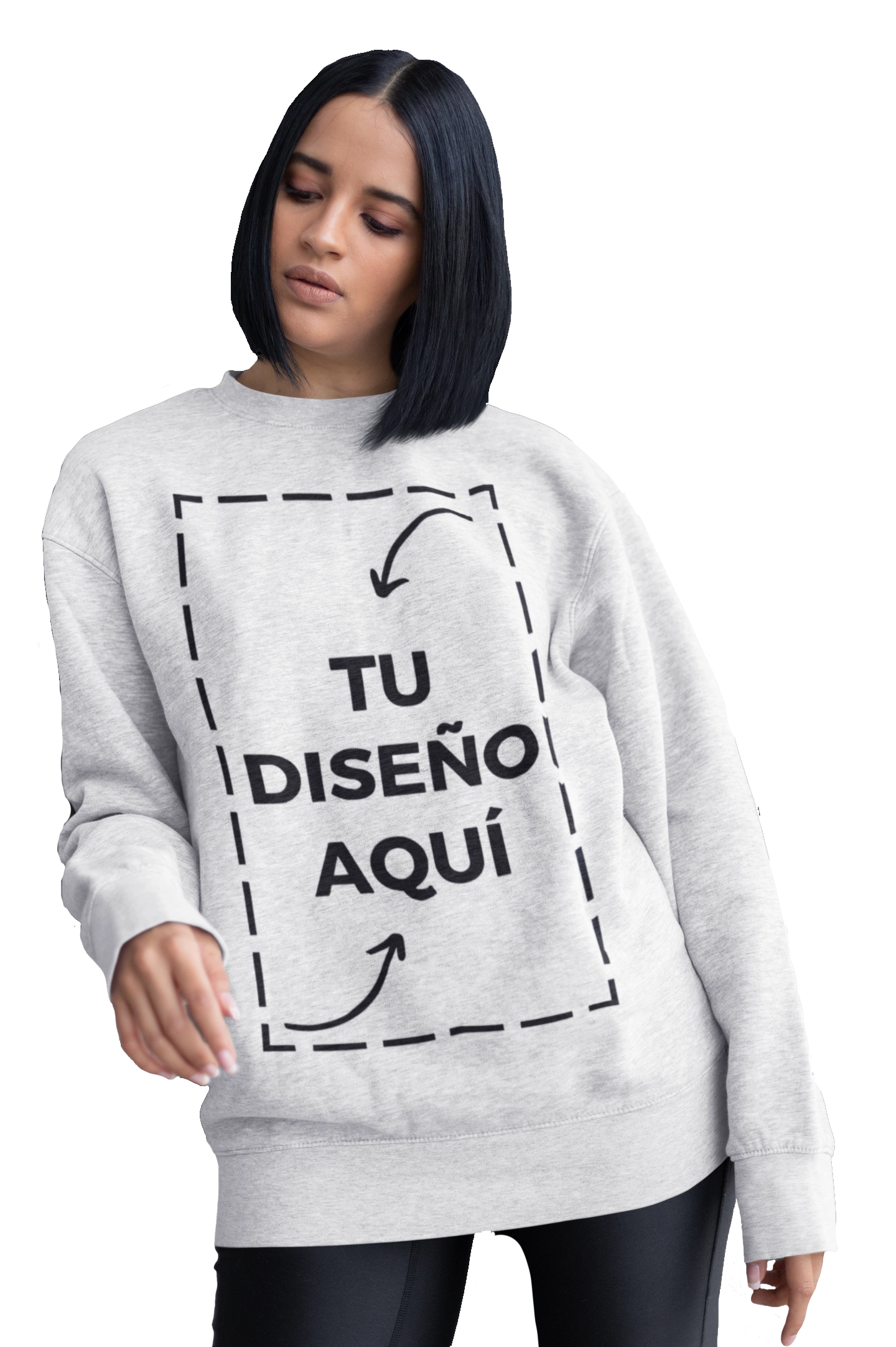 personalizar sudadera sin capucha delante