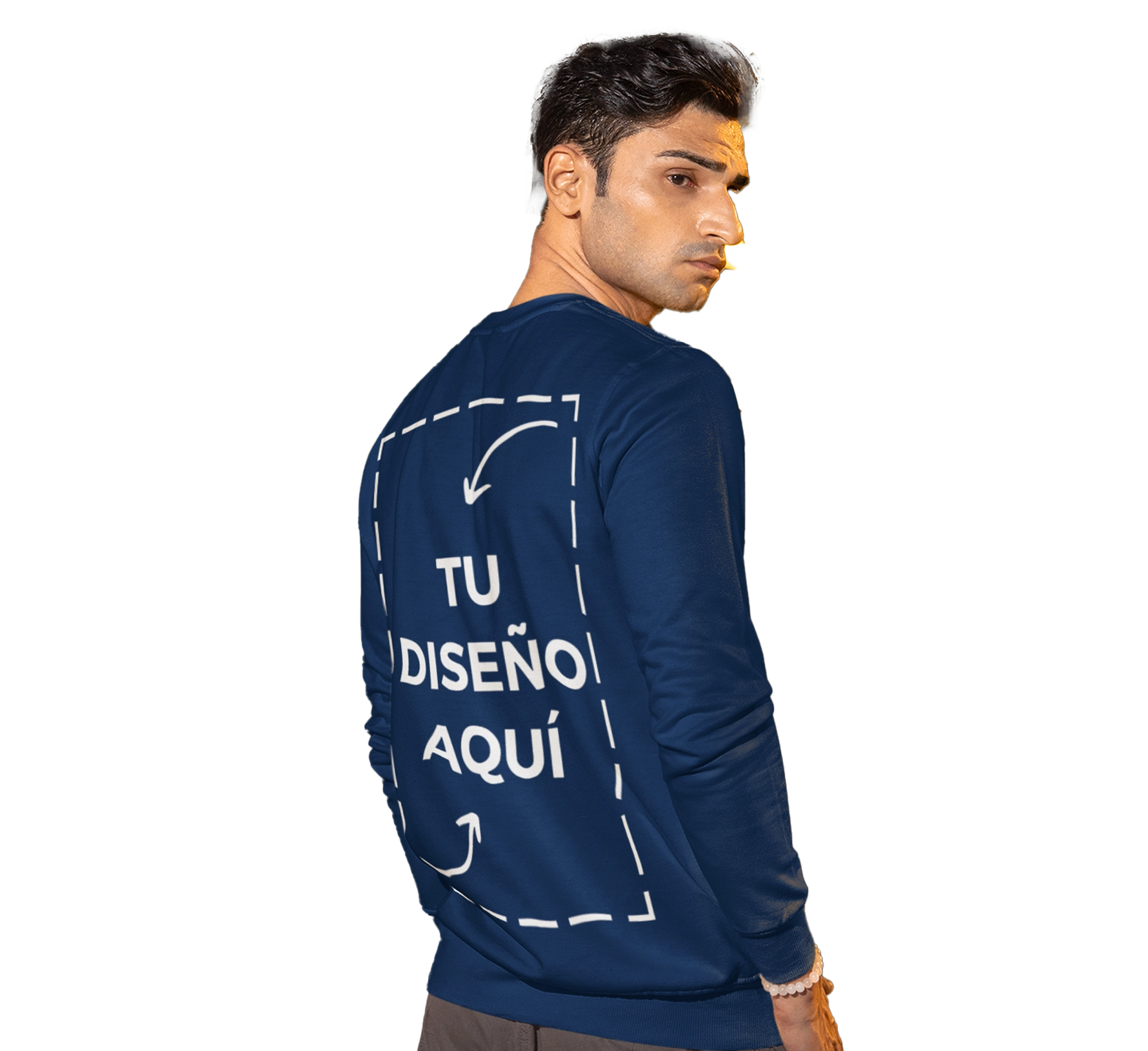 personalizar sudadera sin capucha detras