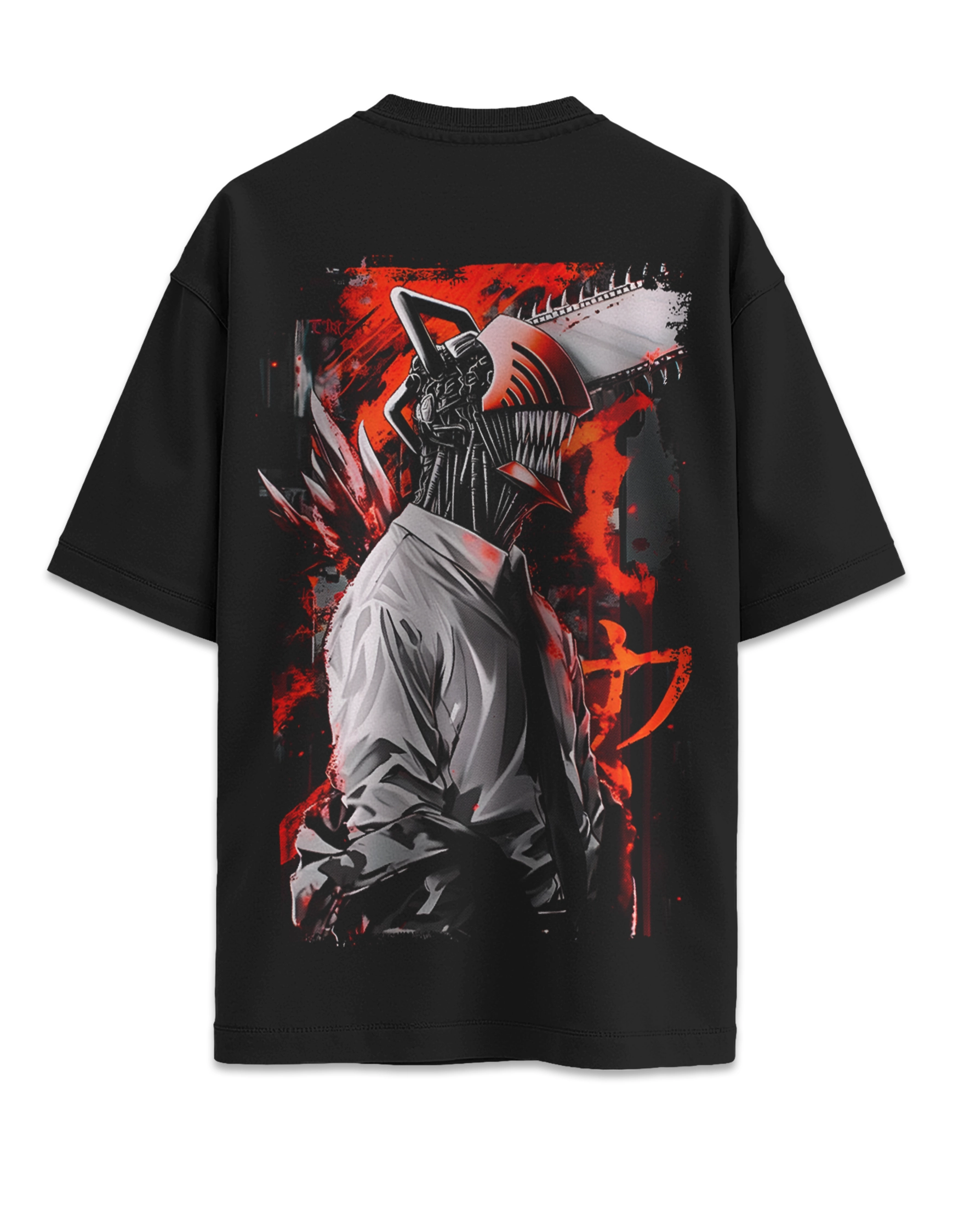 Camiseta oversize Chainsaw Man Design 2