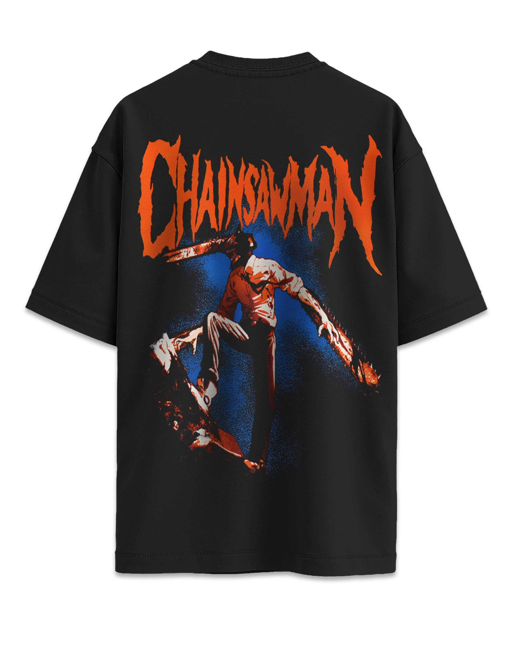 Camiseta oversize Chainsaw Man Design 4