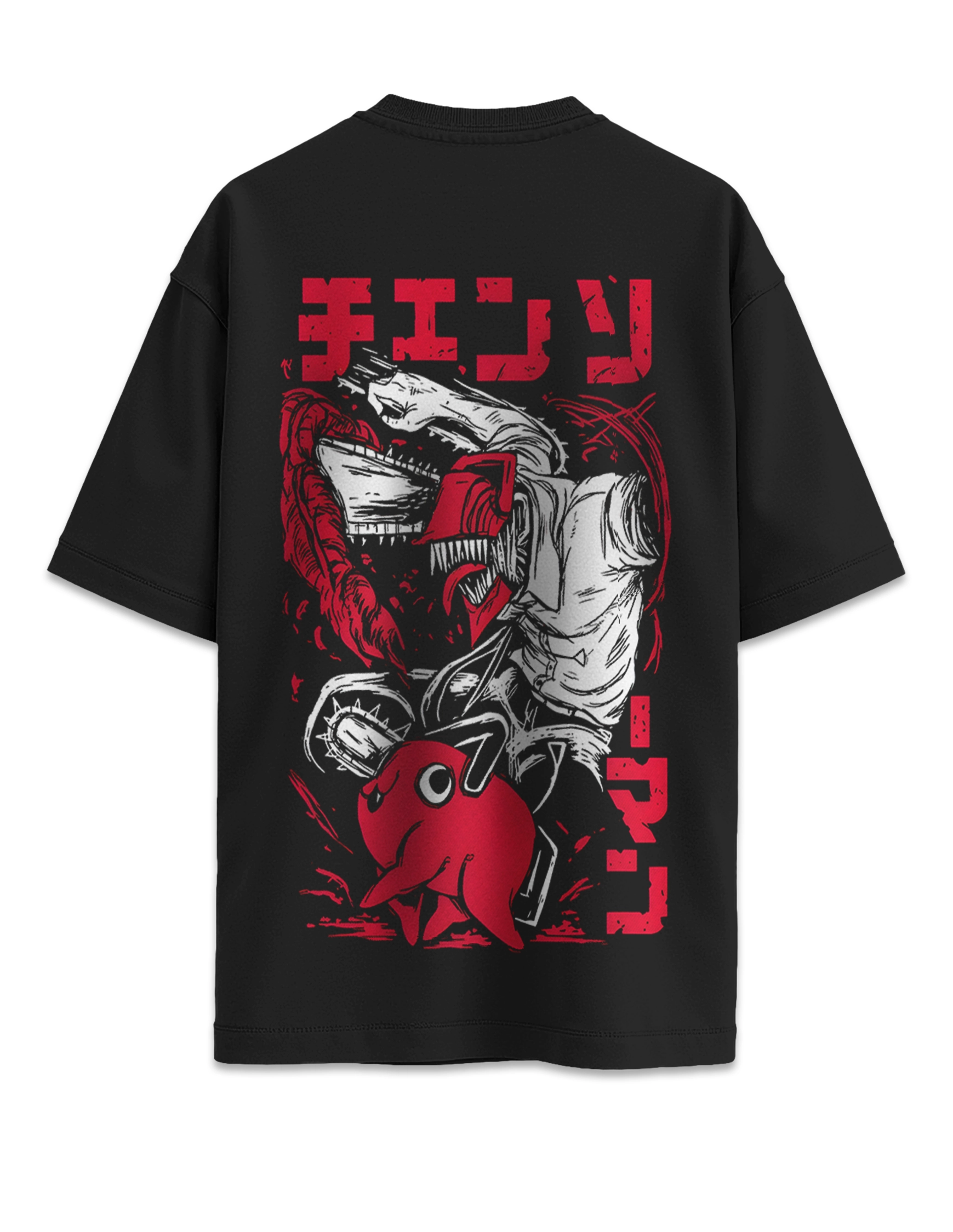 Camiseta oversize Chainsaw Man Design 5