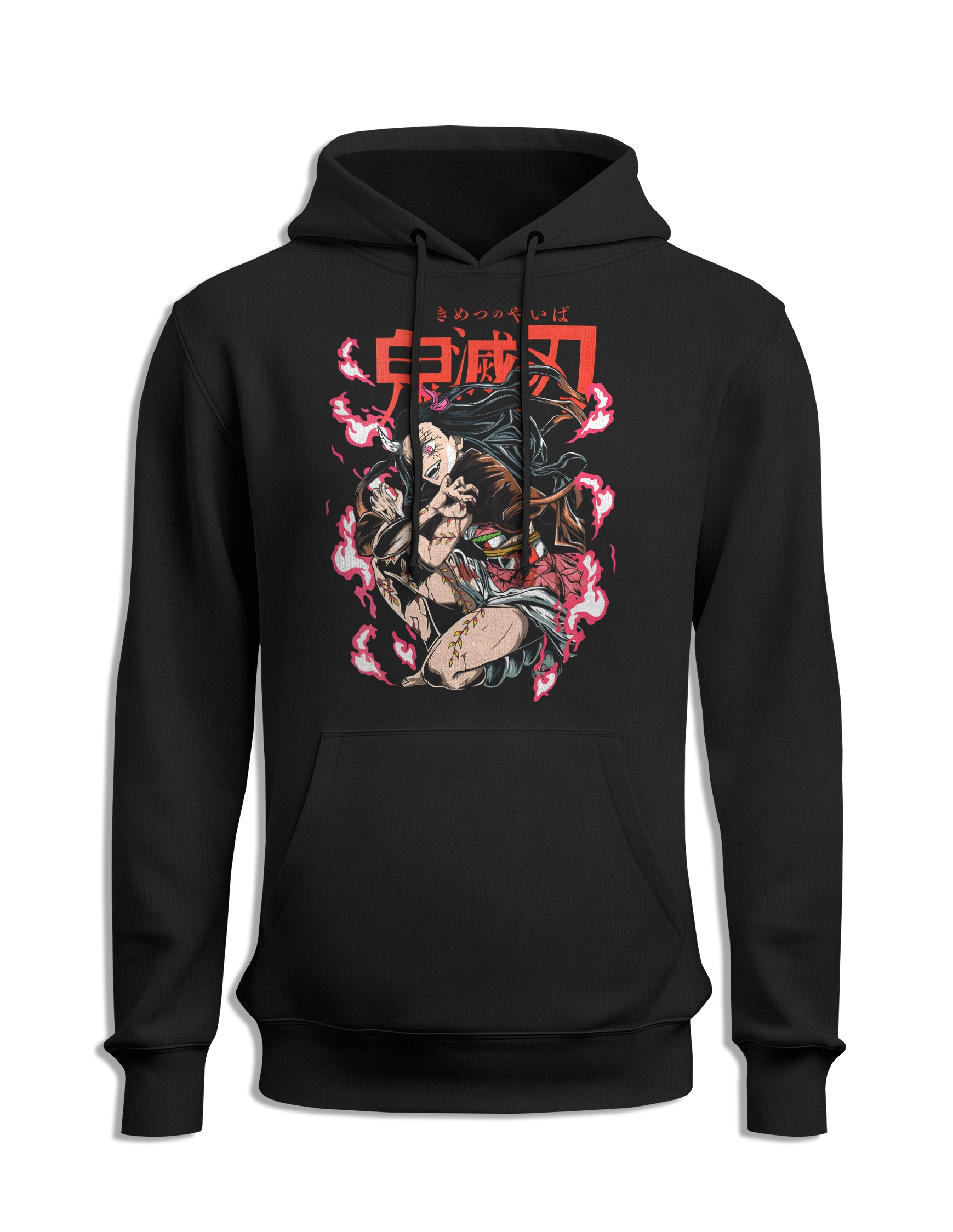Sudadera de Demon Slayer Nezuko capucha delante