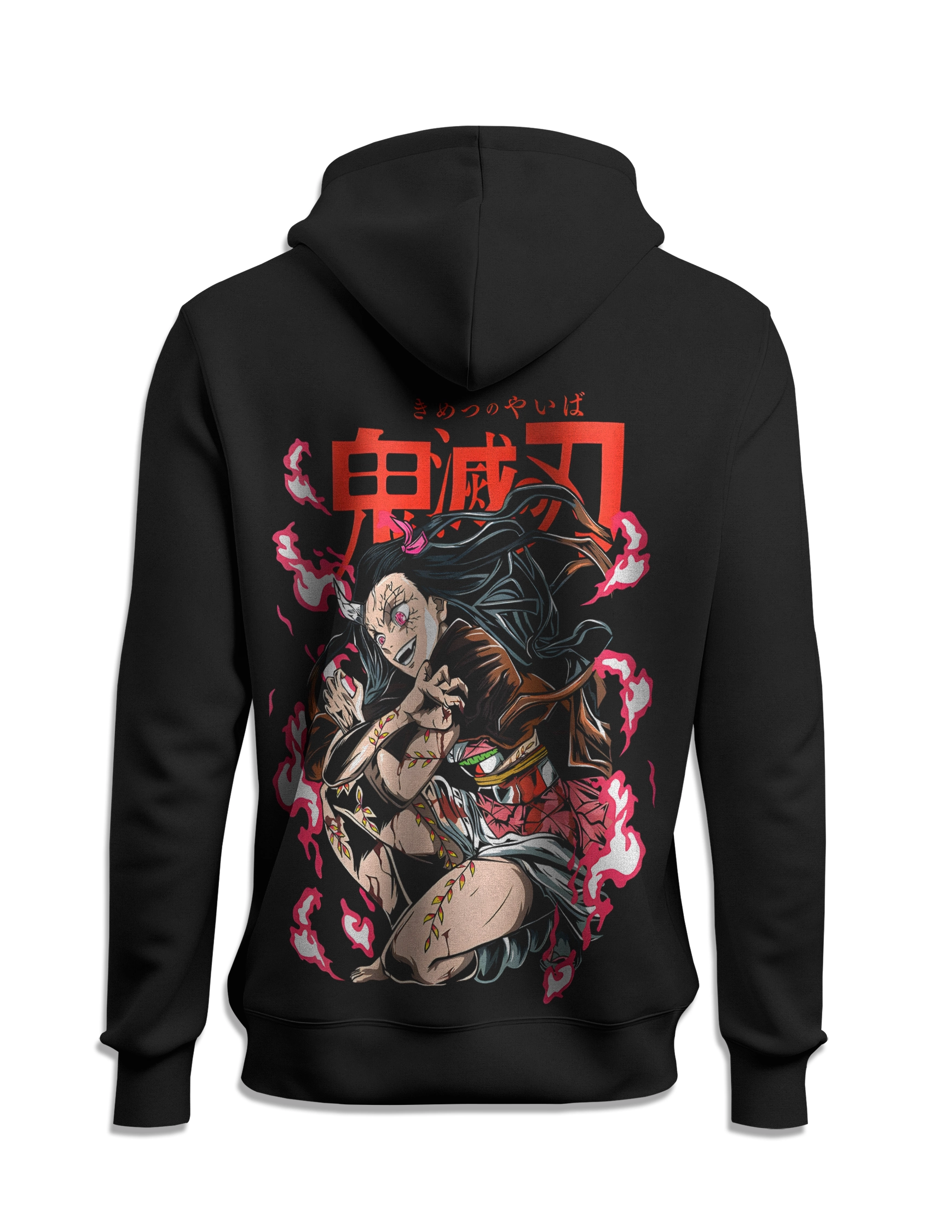 Sudadera de Demon Slayer Nezuko capucha detras