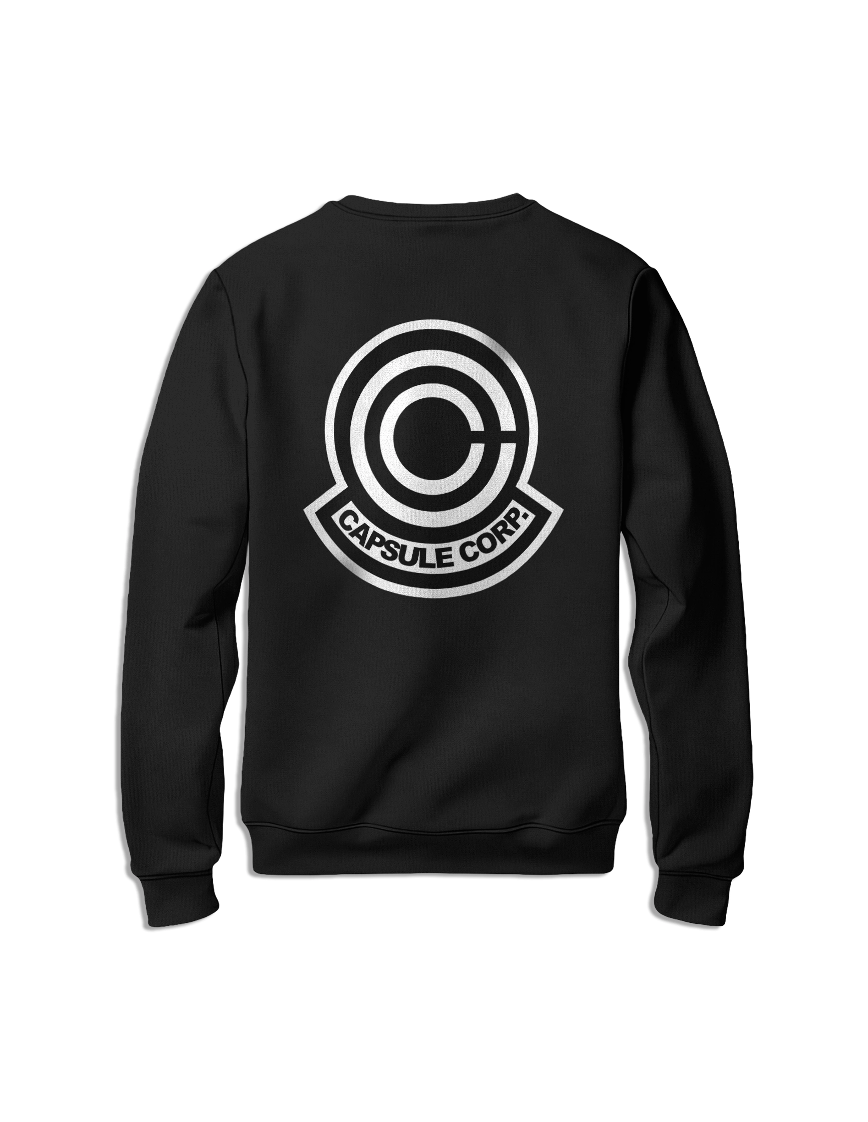 Sudadera Dragon Ball Capsule Corp sin capucha detras