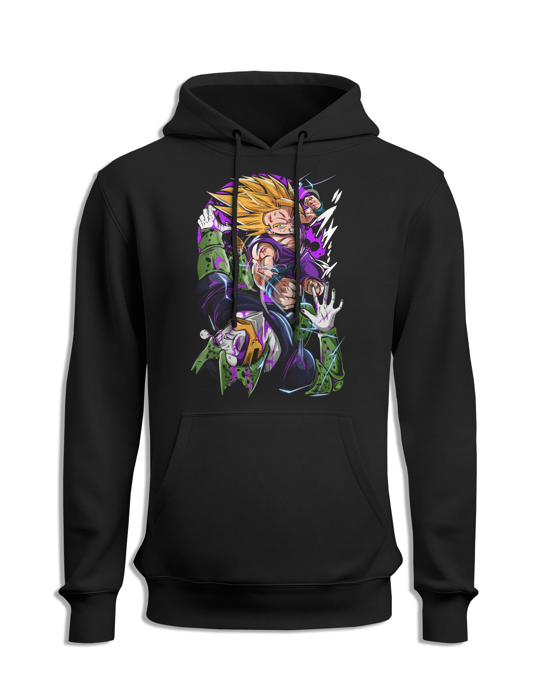 Sudadera Dragon Ball Gohan VS Cell capucha delante