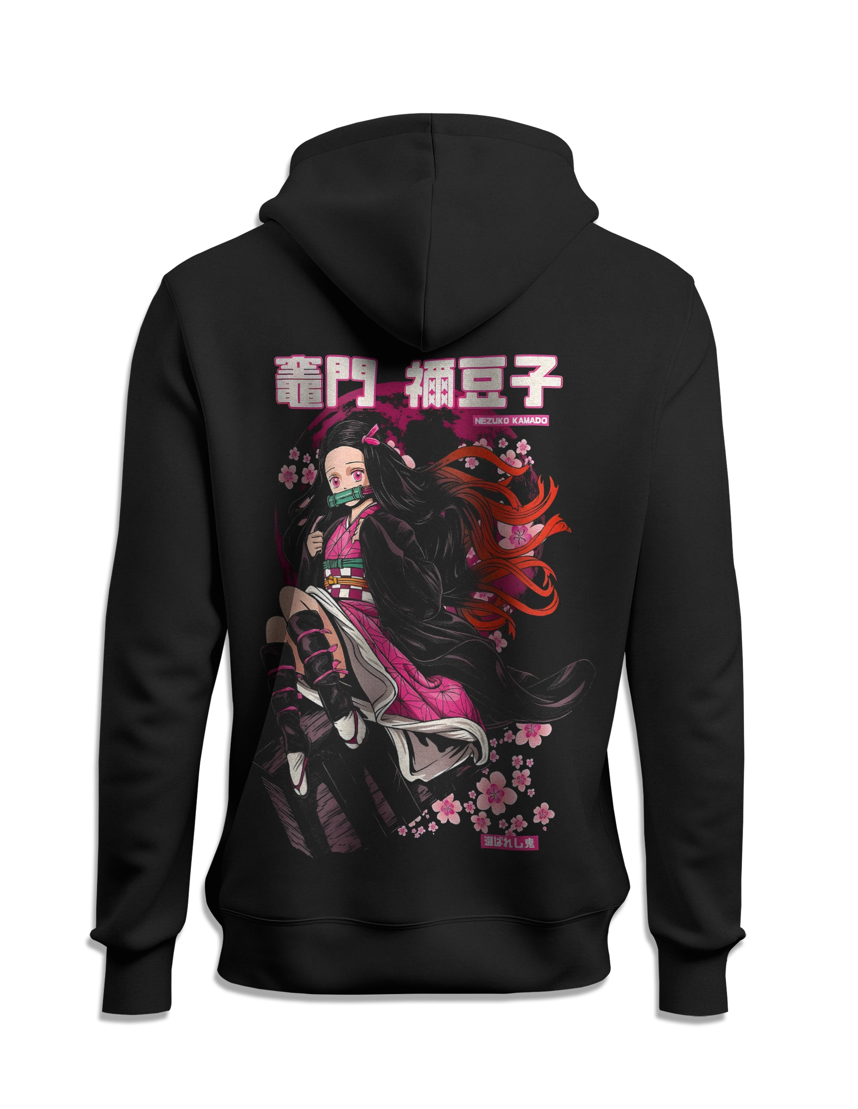 Sudadera Kimetsu no Yaiba Nezuko detras capucha