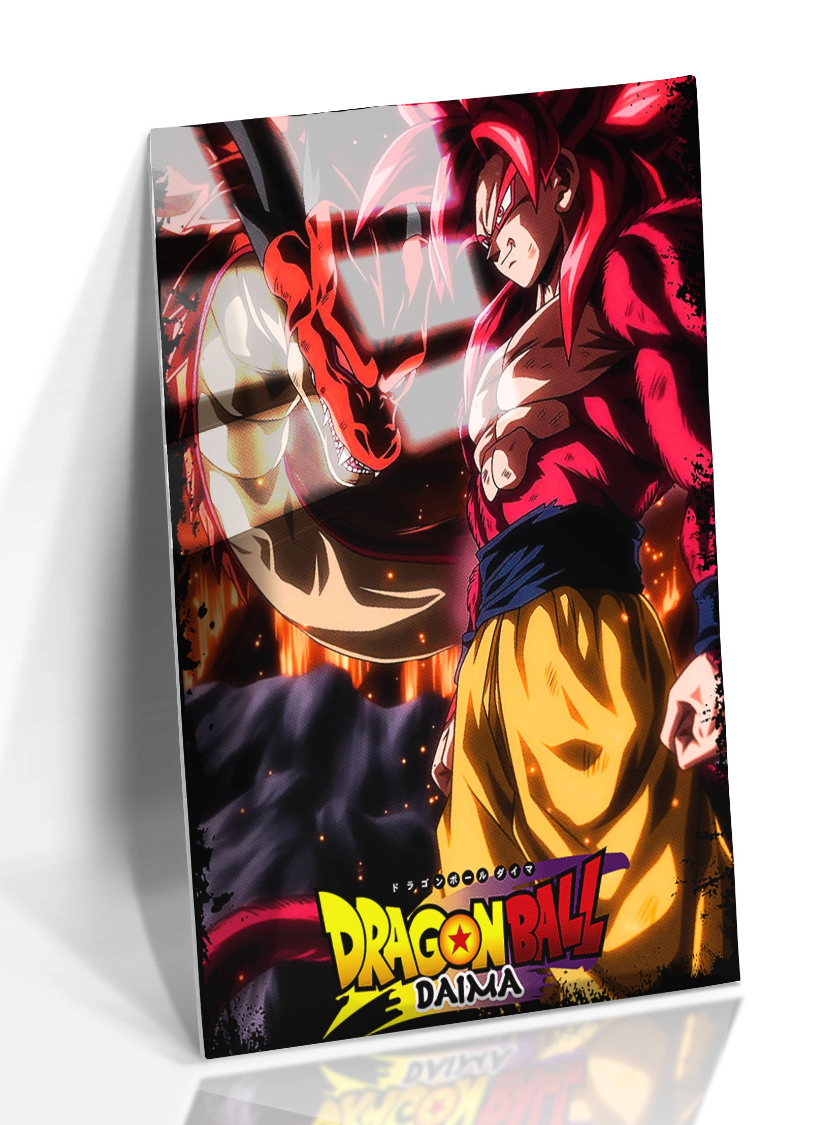 Cuadro panel aluminio brillo Goku Daima
