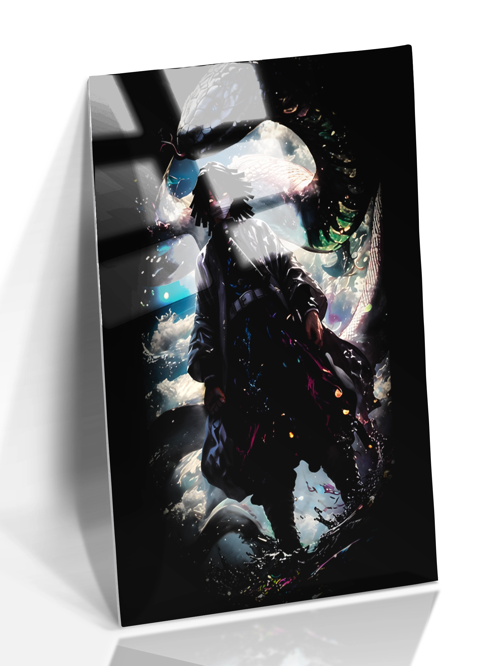 Cuadro panel aluminio brillo Kimetsu no Yaiba Obanai