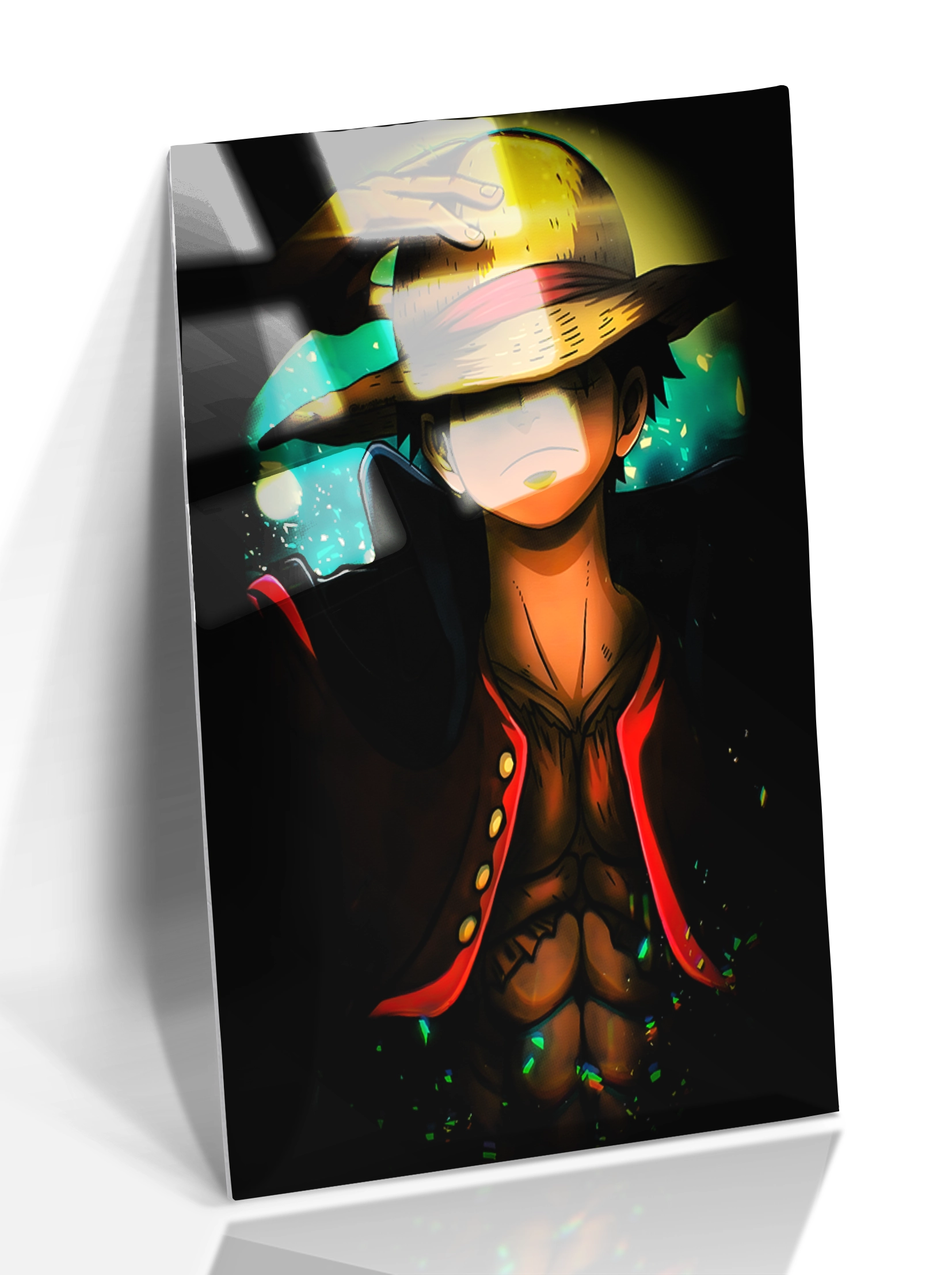 Cuadro panel aluminio brillo Luffy