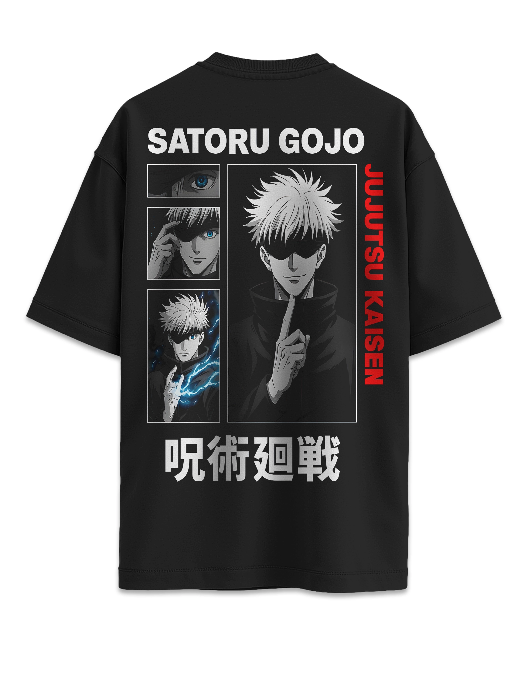 camiseta oversize satoru gojo