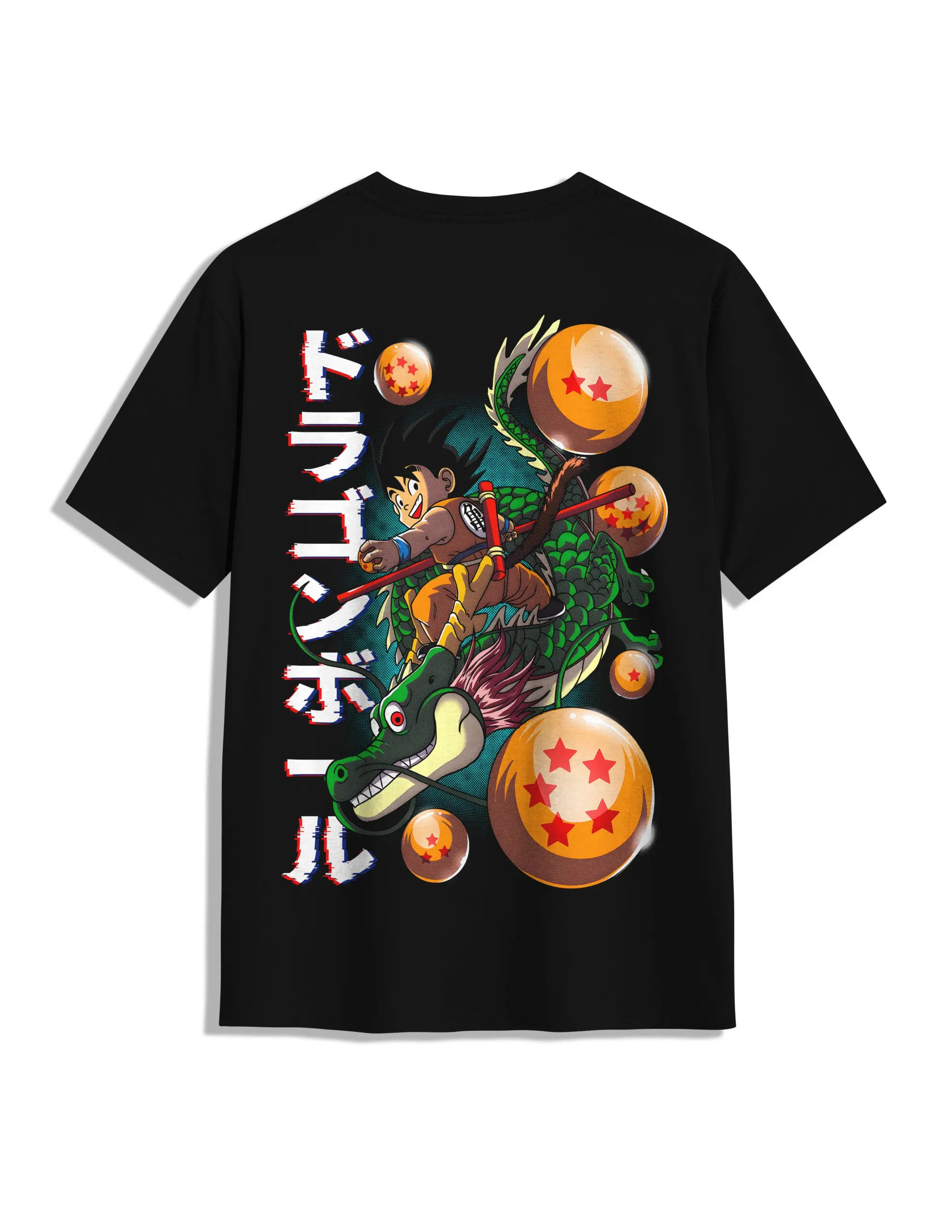 camiseta goku y las boas de dragón