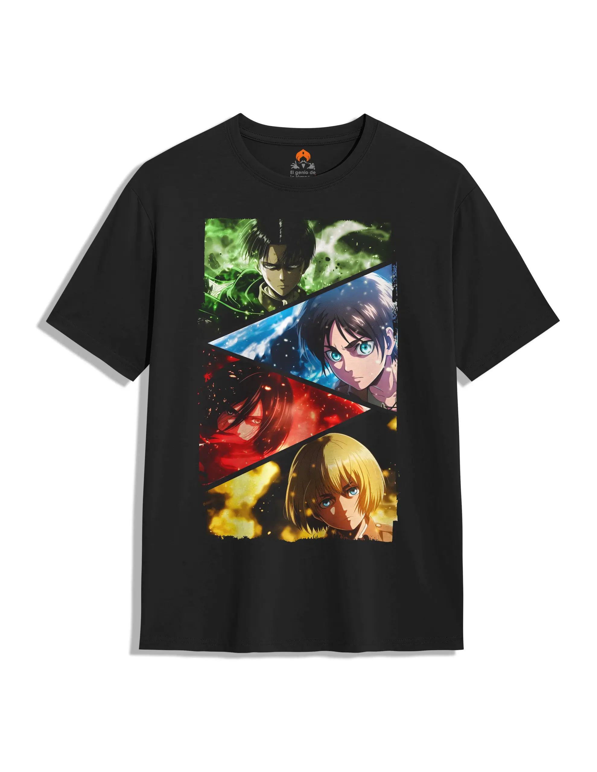Camiseta Attack on titan protas