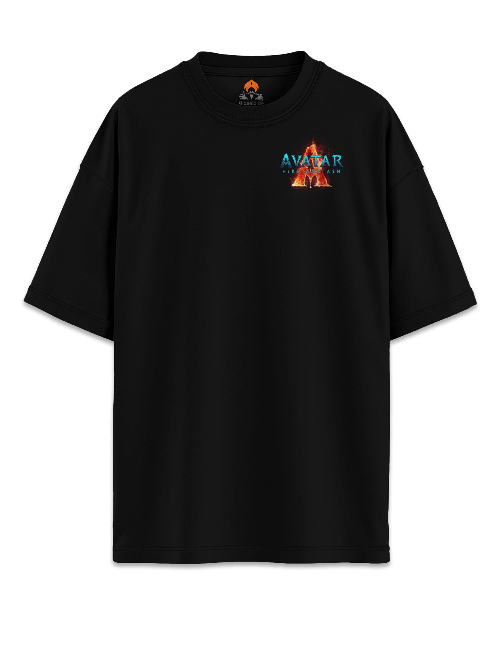 Camiseta oversize Avatar fuego y ceniza delante
