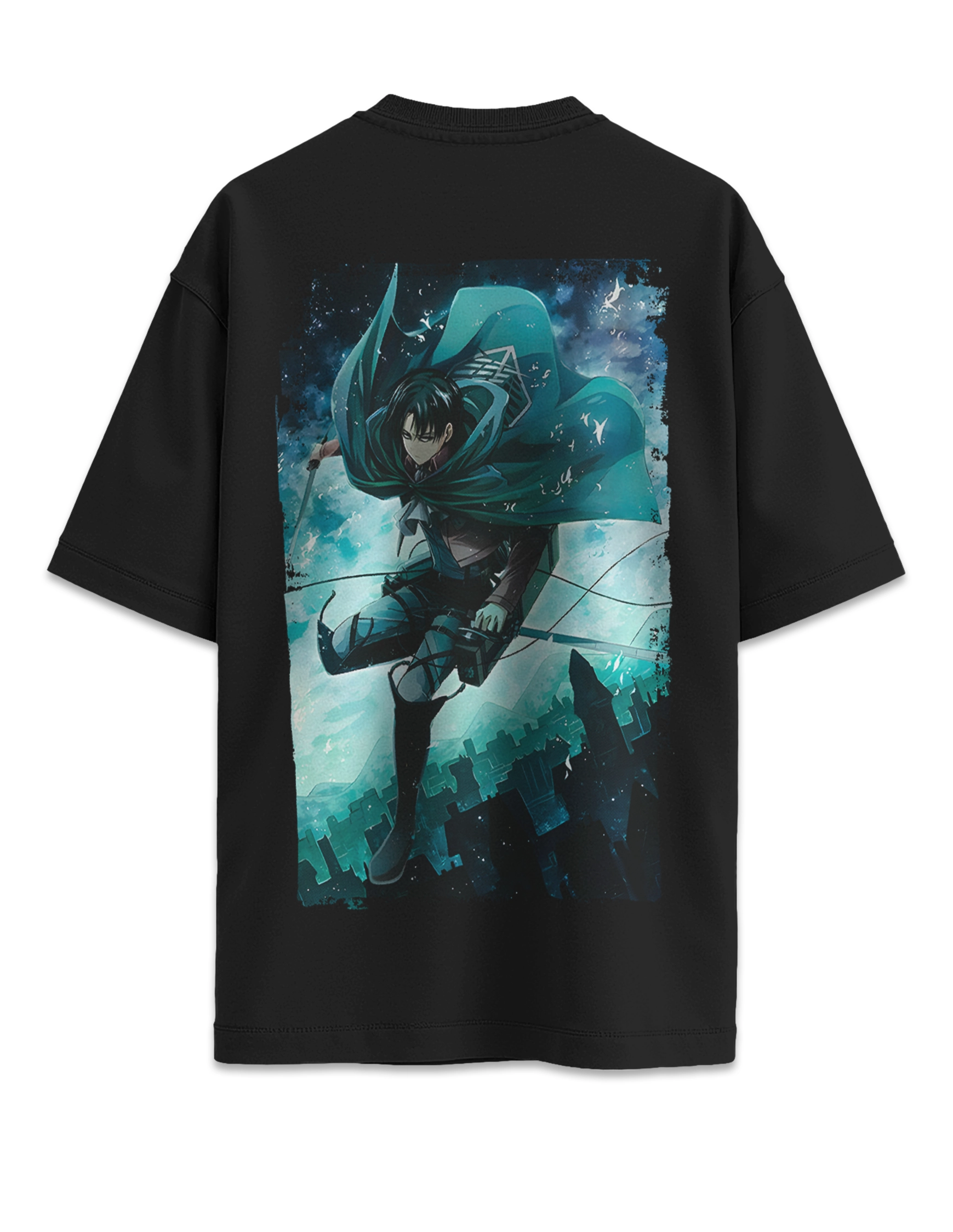 Camiseta oversize ataque a los titanes lider