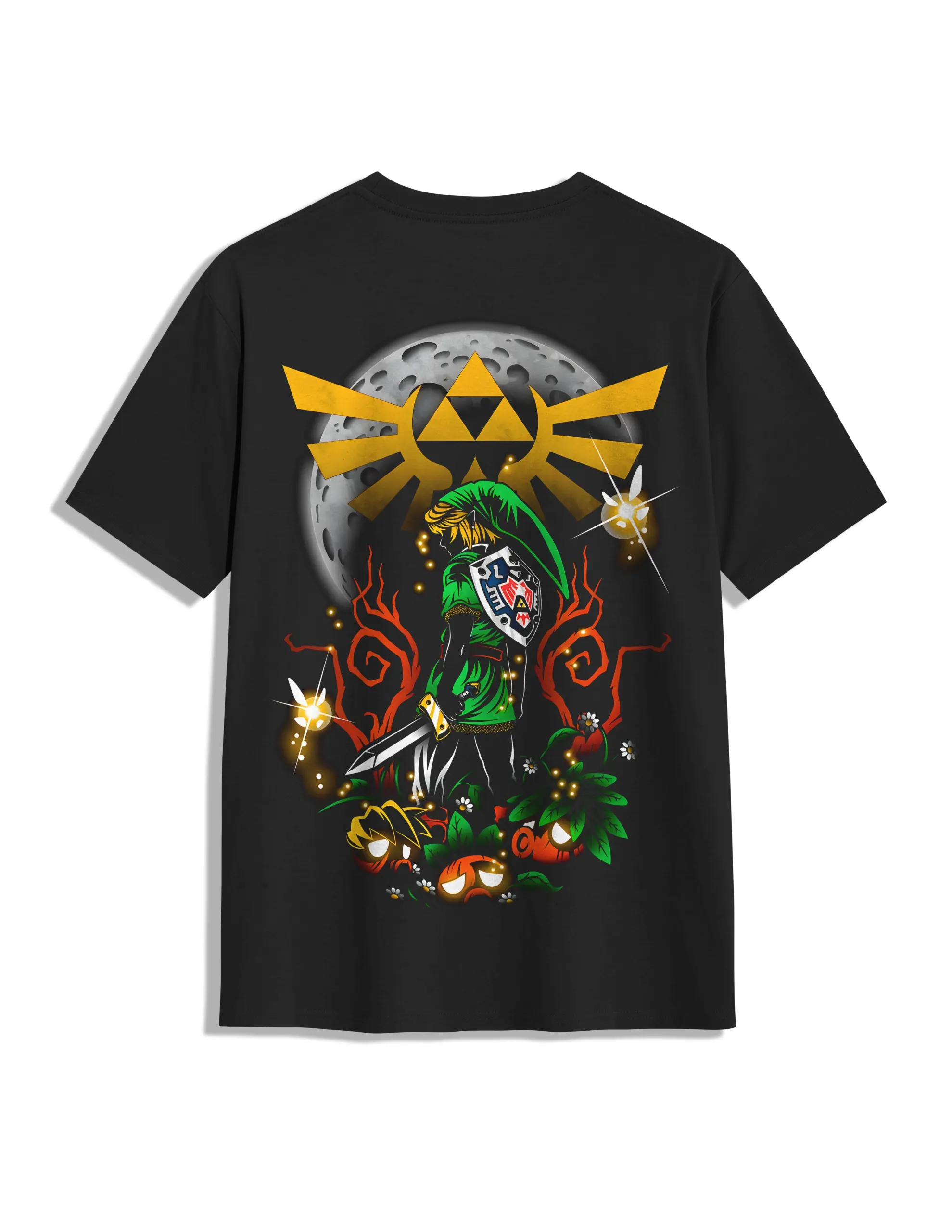 camiseta zelda link bajo la luna