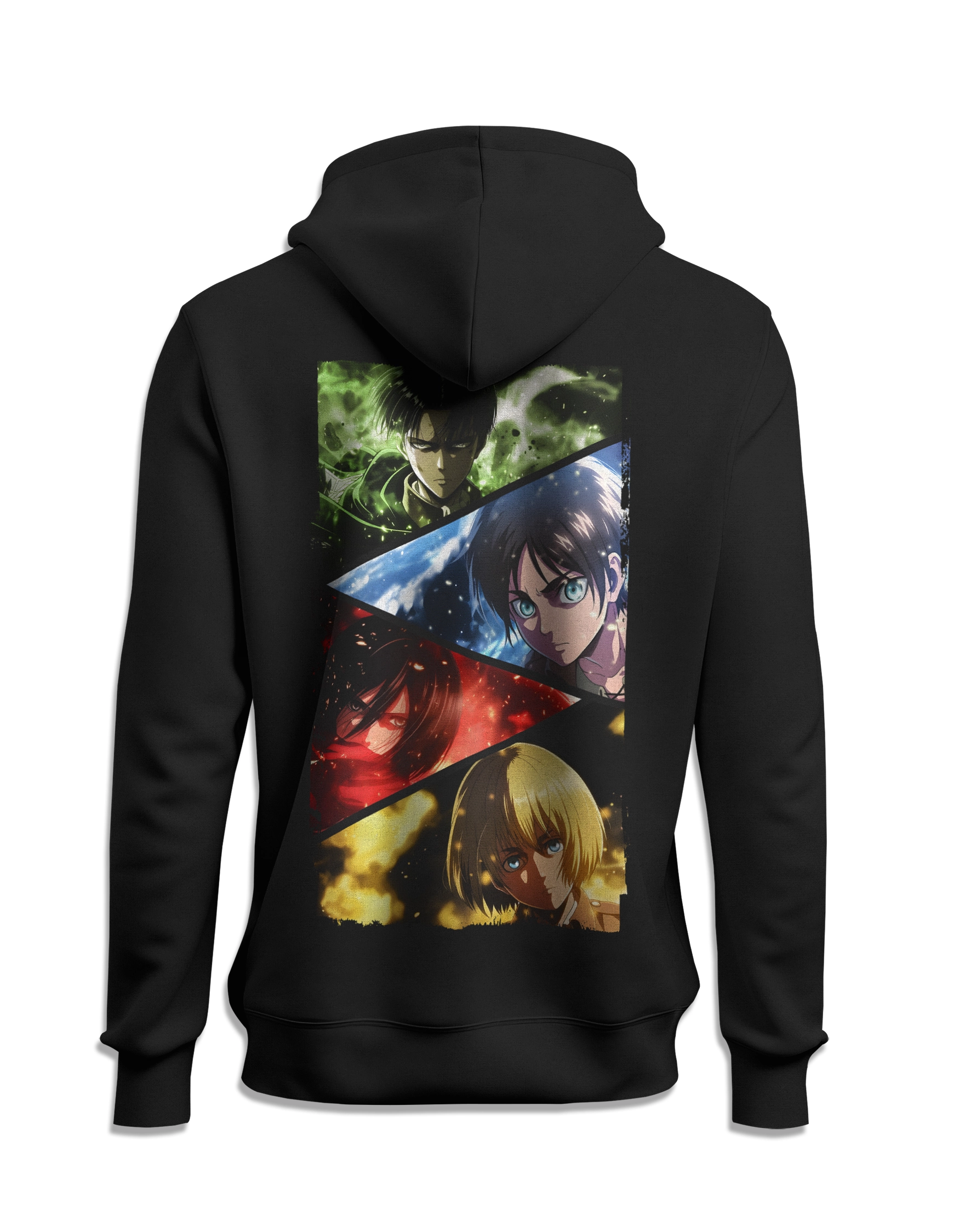 sudadera ataque a los titanes equipo de exploración capucha