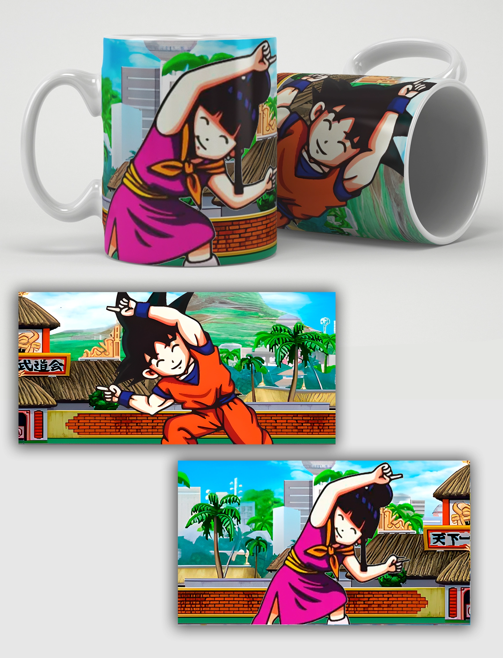 Pack tazas San Valentín Goku y Chichi