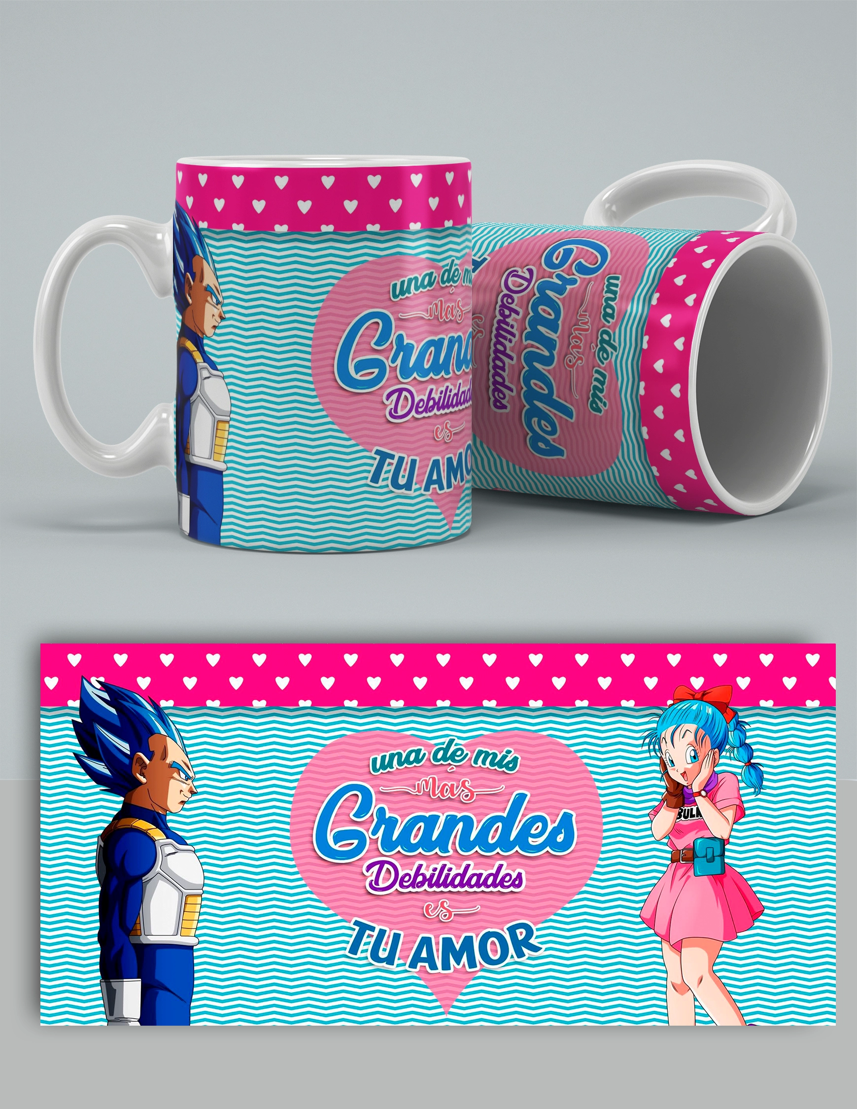 Taza Dragon Ball mi gran devilidad