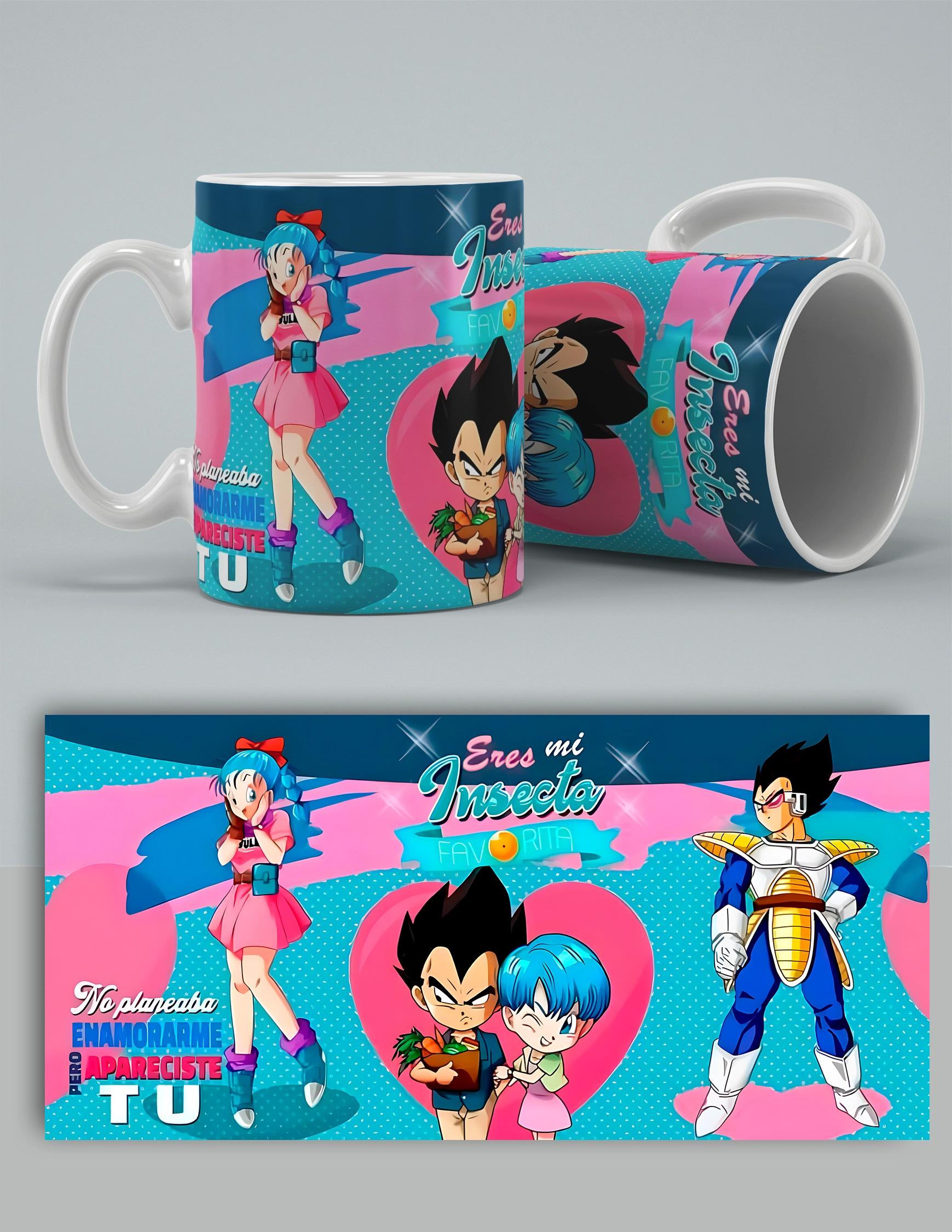 Taza Dragon Ball mi insecta favorita