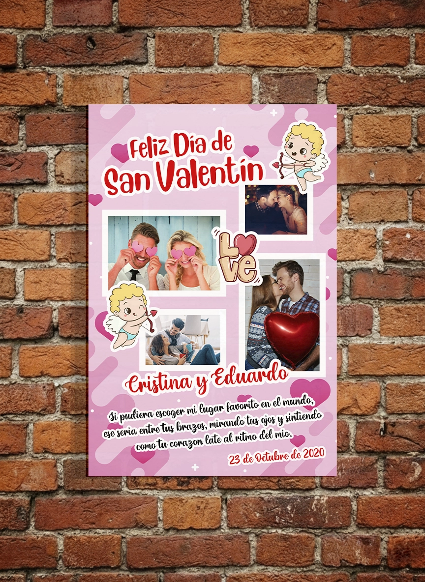 Cuadro San Valentín personalizado diseño 10