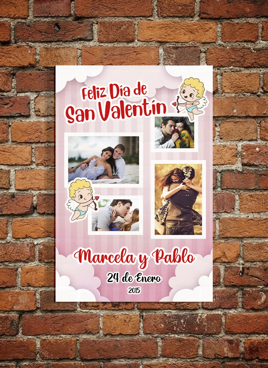 Cuadro San Valentín personalizado diseño 3