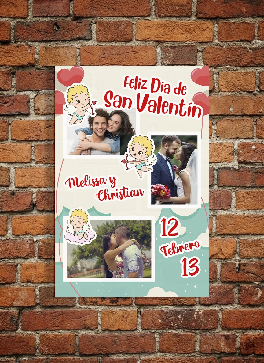 Cuadro San Valentín personalizado diseño 5