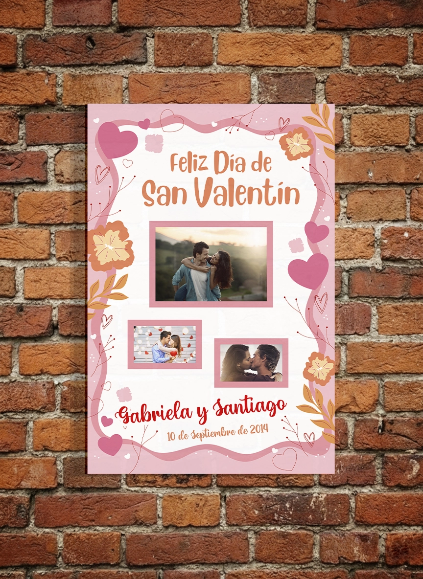 Cuadro San Valentín personalizado diseño 7