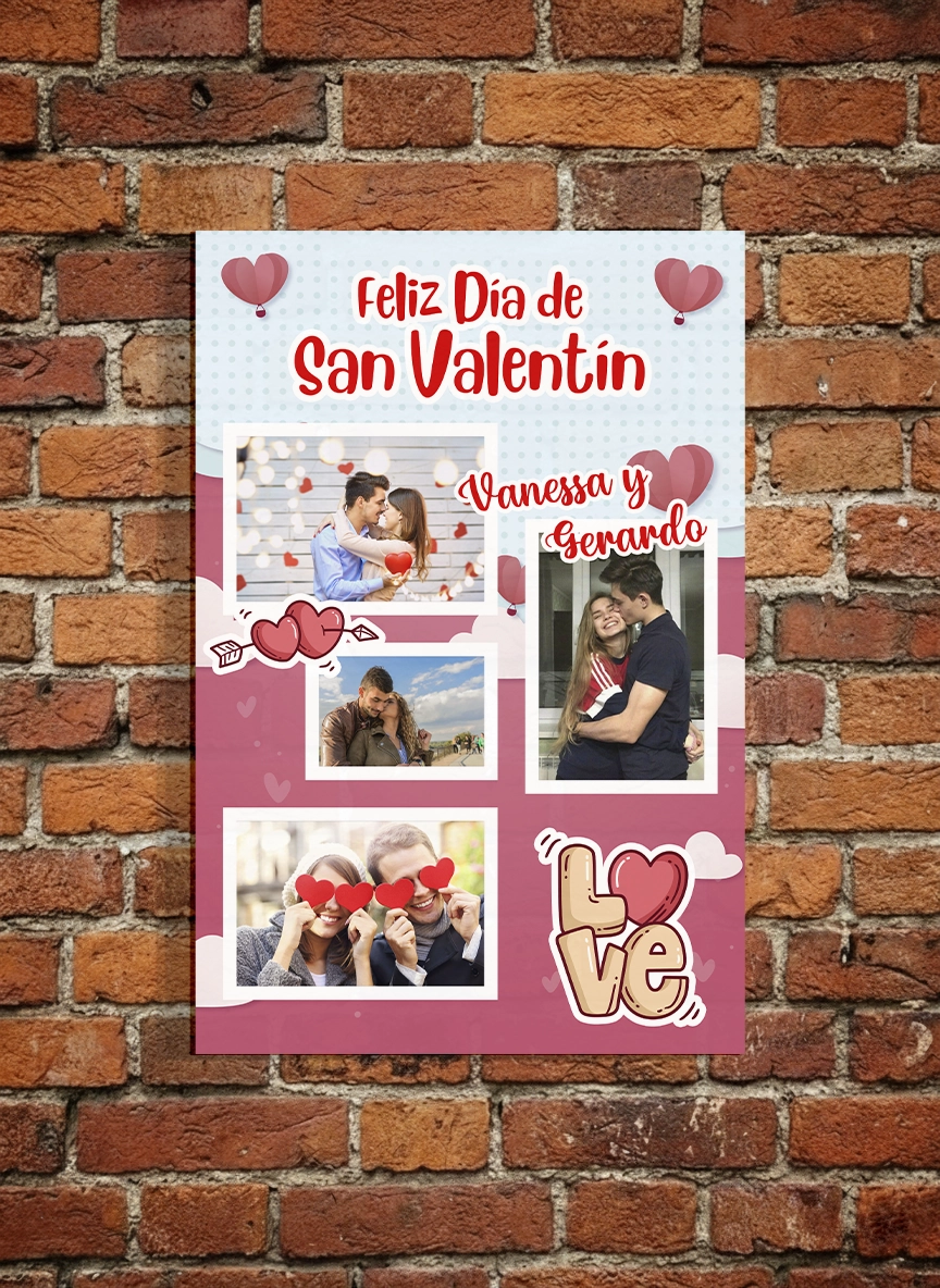 Cuadro San Valentín personalizado diseño 9