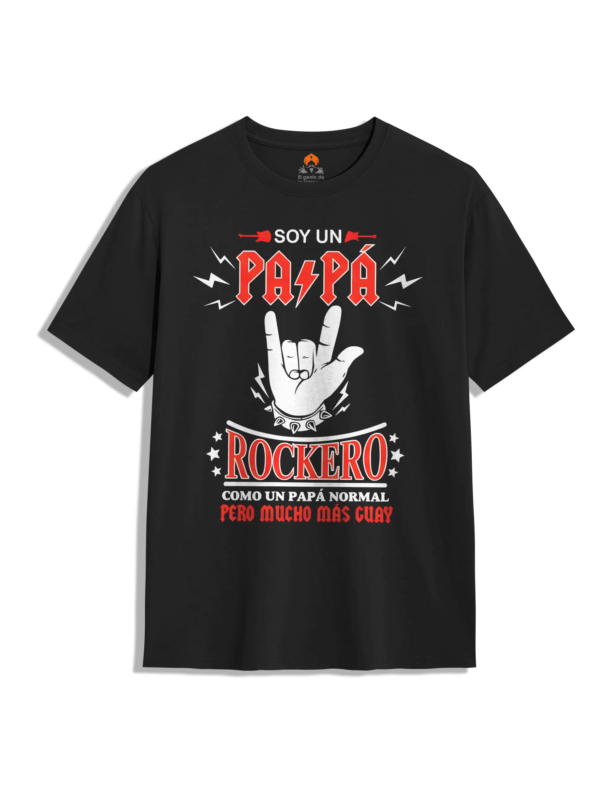 Camiseta día del padre papá rockero