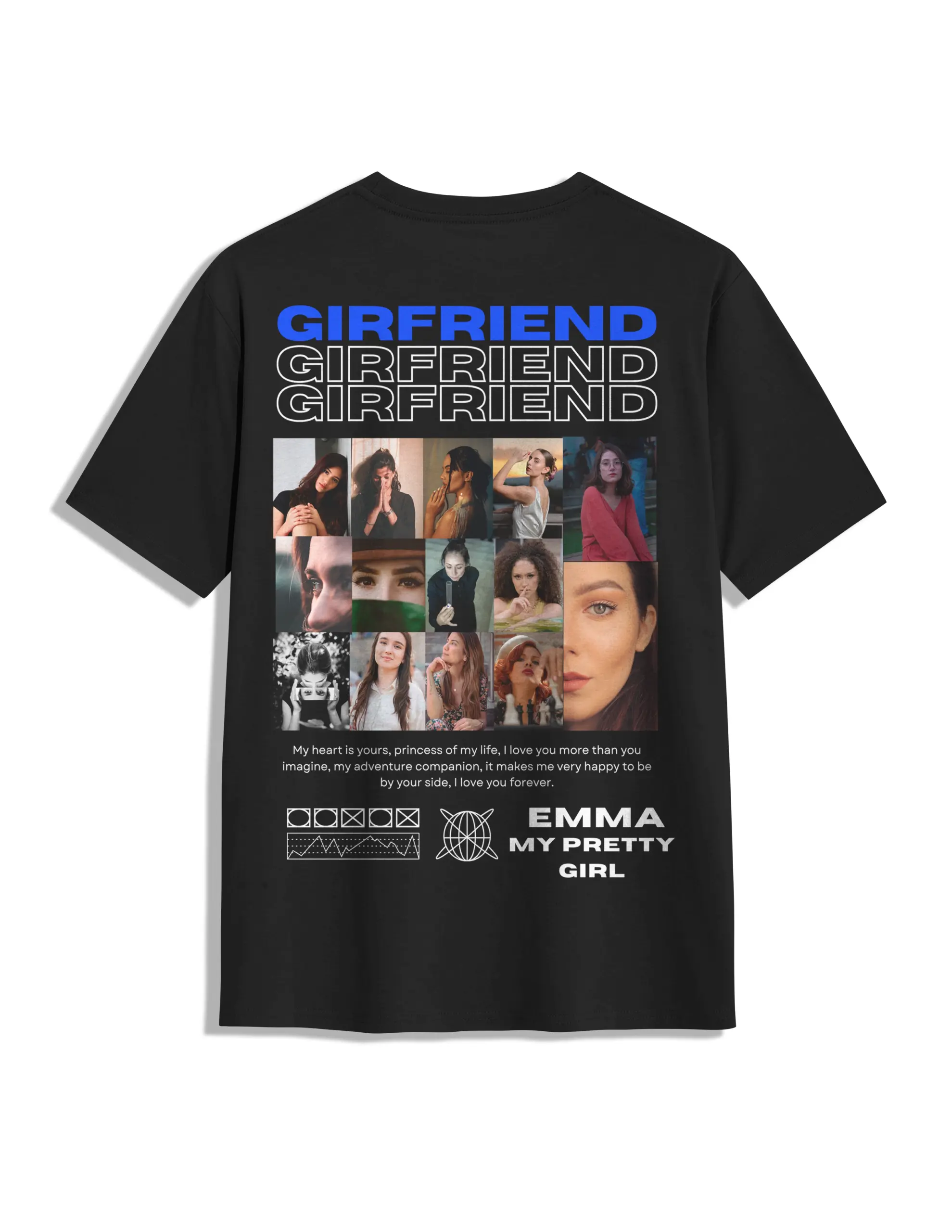 camiseta personalizada girlfriend con fotos