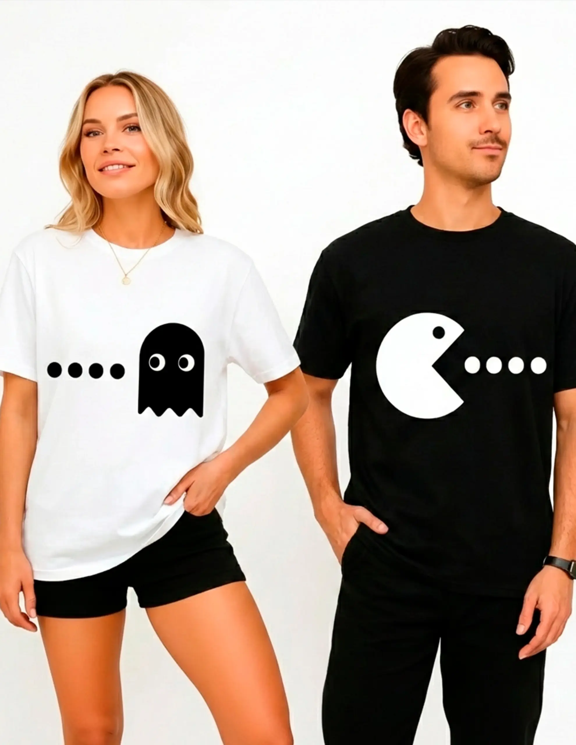 Pack 2 camisetas o sudaderas San Valentín Packman