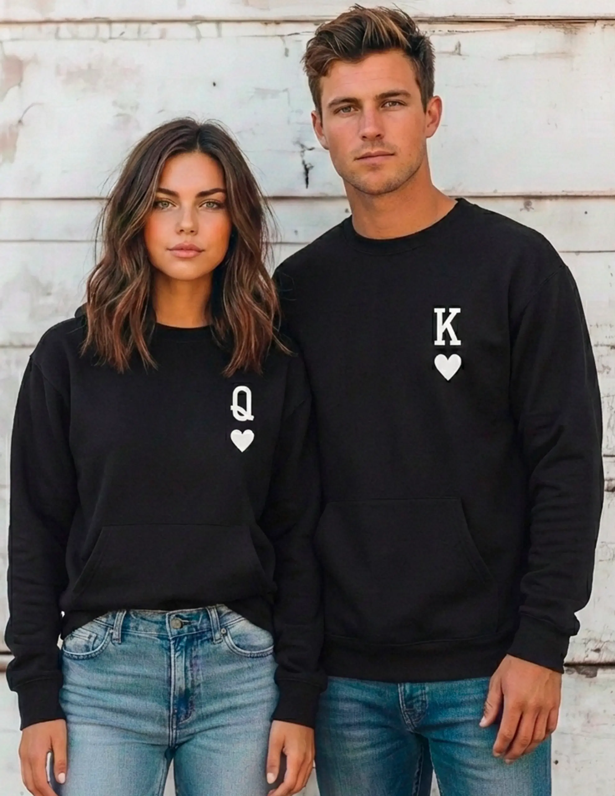 Pack 2 camisetas San Valentín King y Queen sudadera