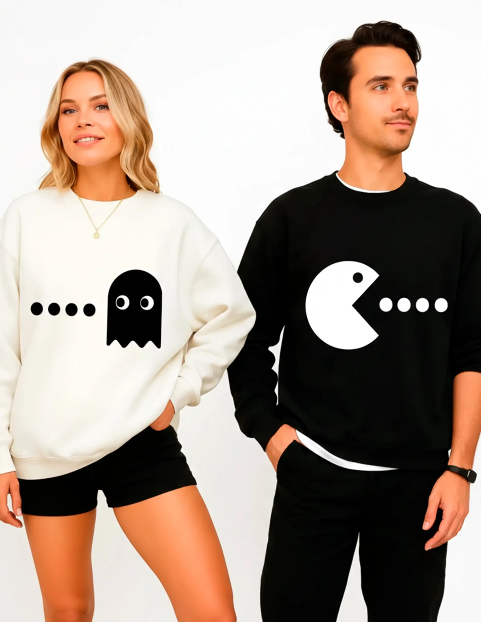 Pack 2 camisetas o sudaderas San Valentín Packman 2