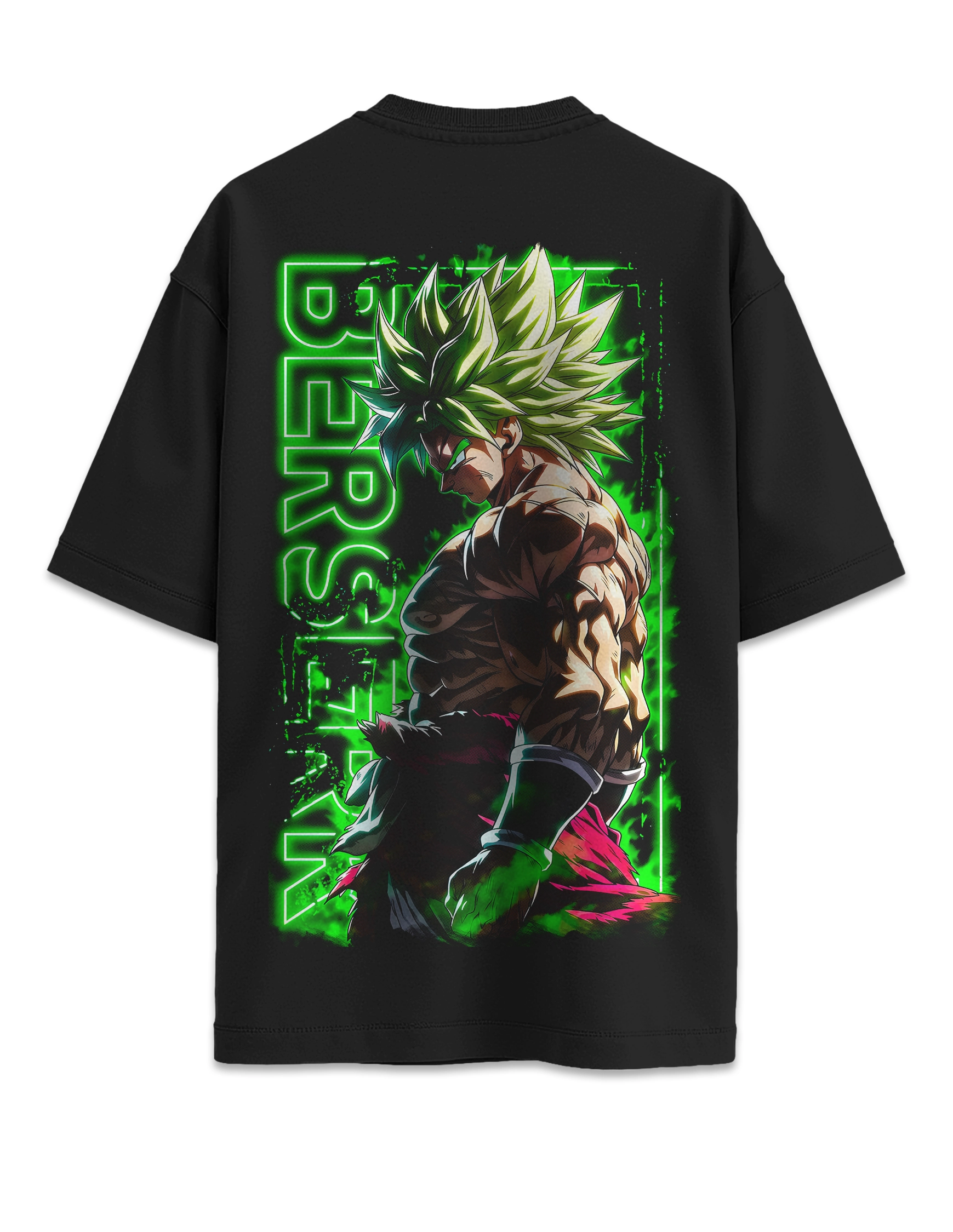 camiseta oversize dragon ball broly de los 90