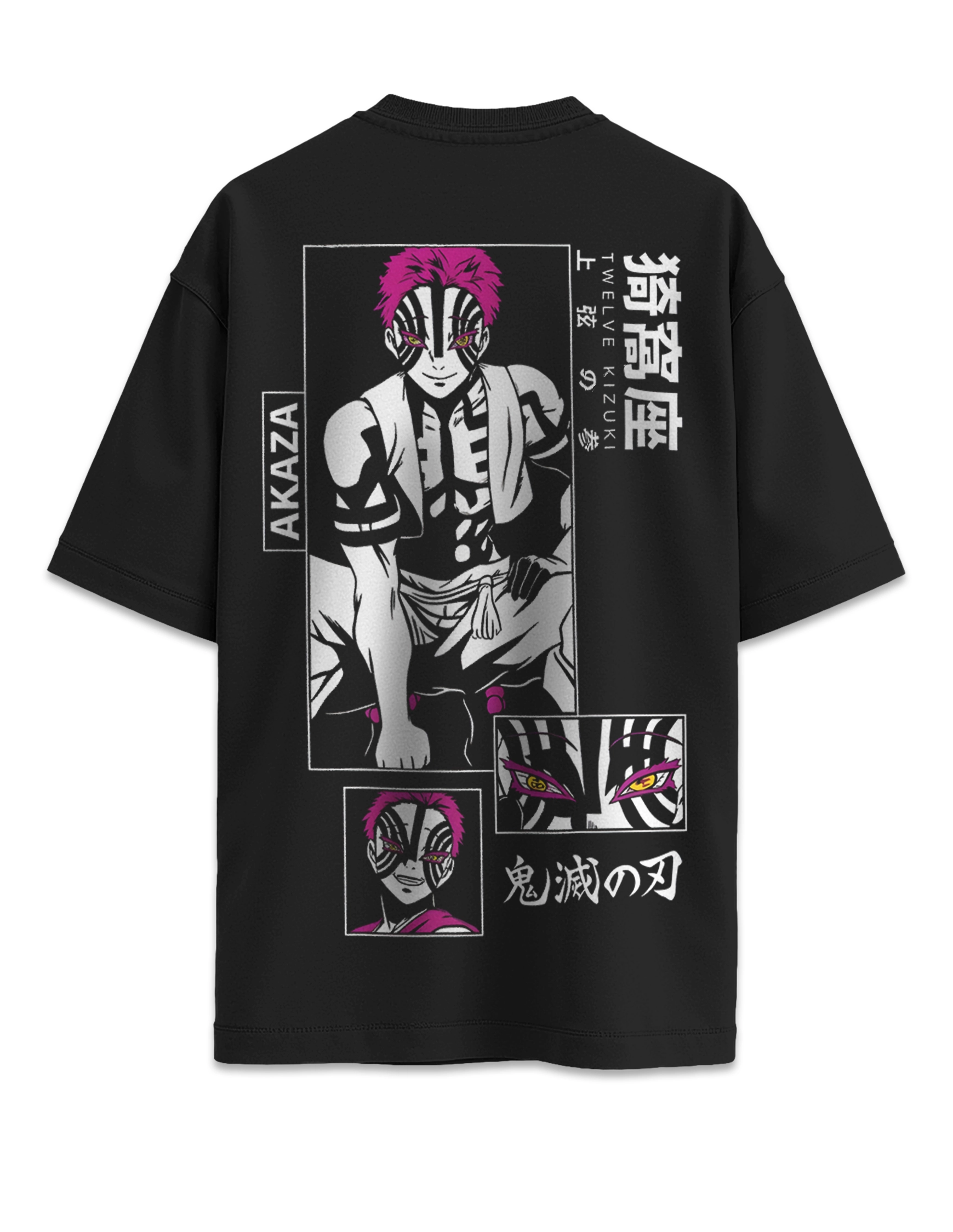 Camiseta oversize Demon Slayer Akaza