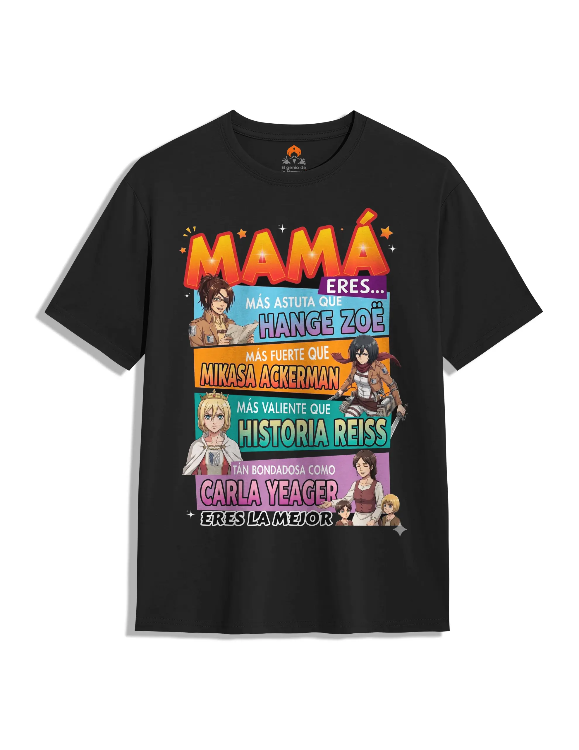 Camiseta del día de la madre Ataque a los titanes