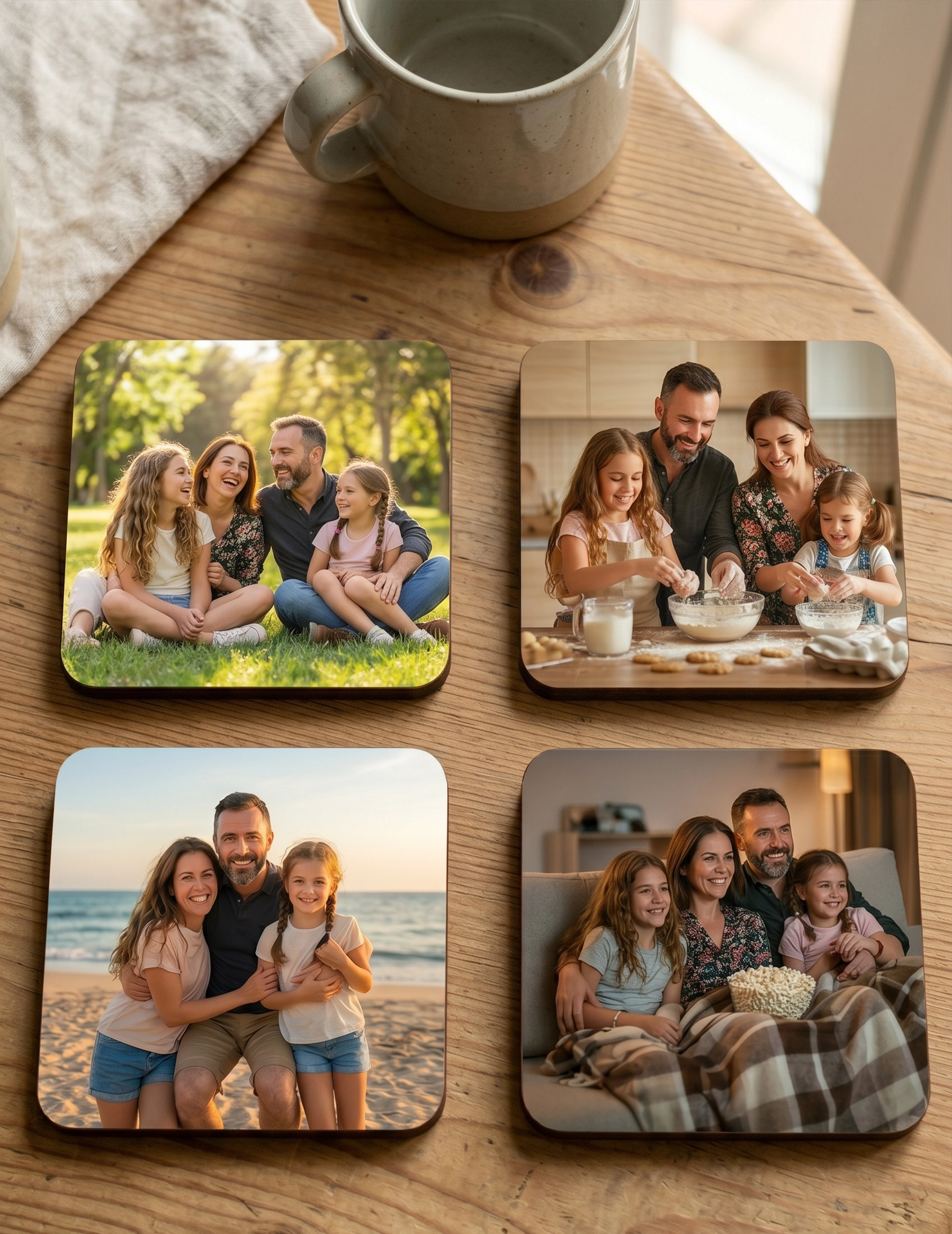 Personalizar posavasos para regalo mamá