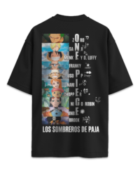 Camiseta oversized Los sombreros de paja