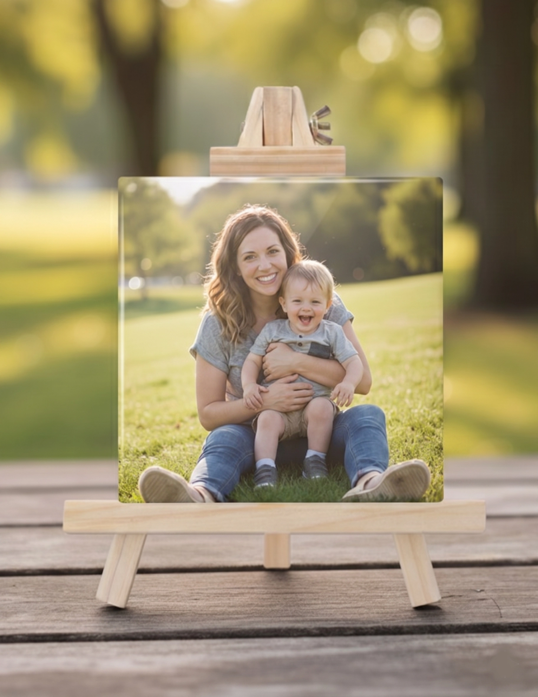 Personalizar azulejo con caballete regalo para madre