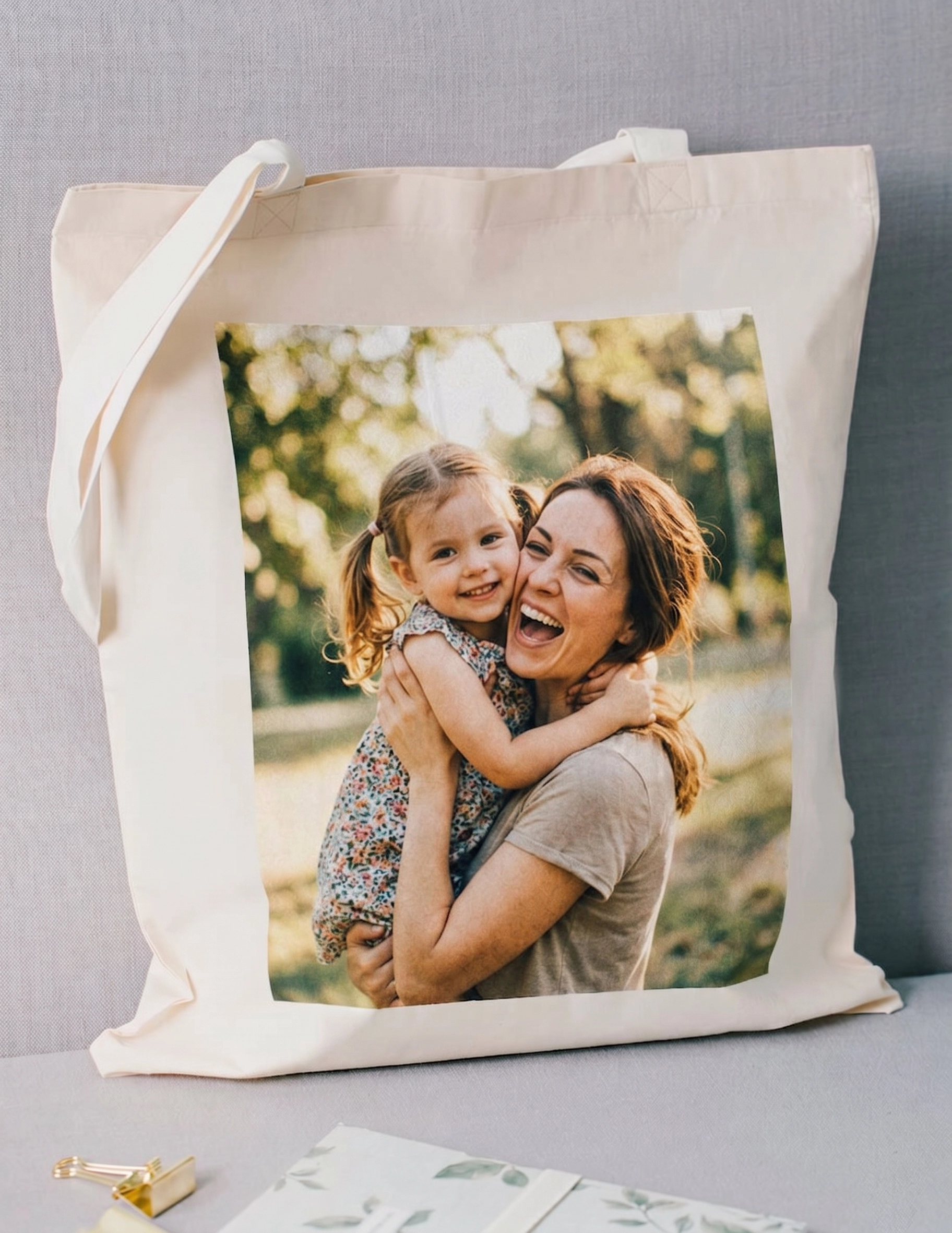 Personalizar bolsa de tela regalo madre