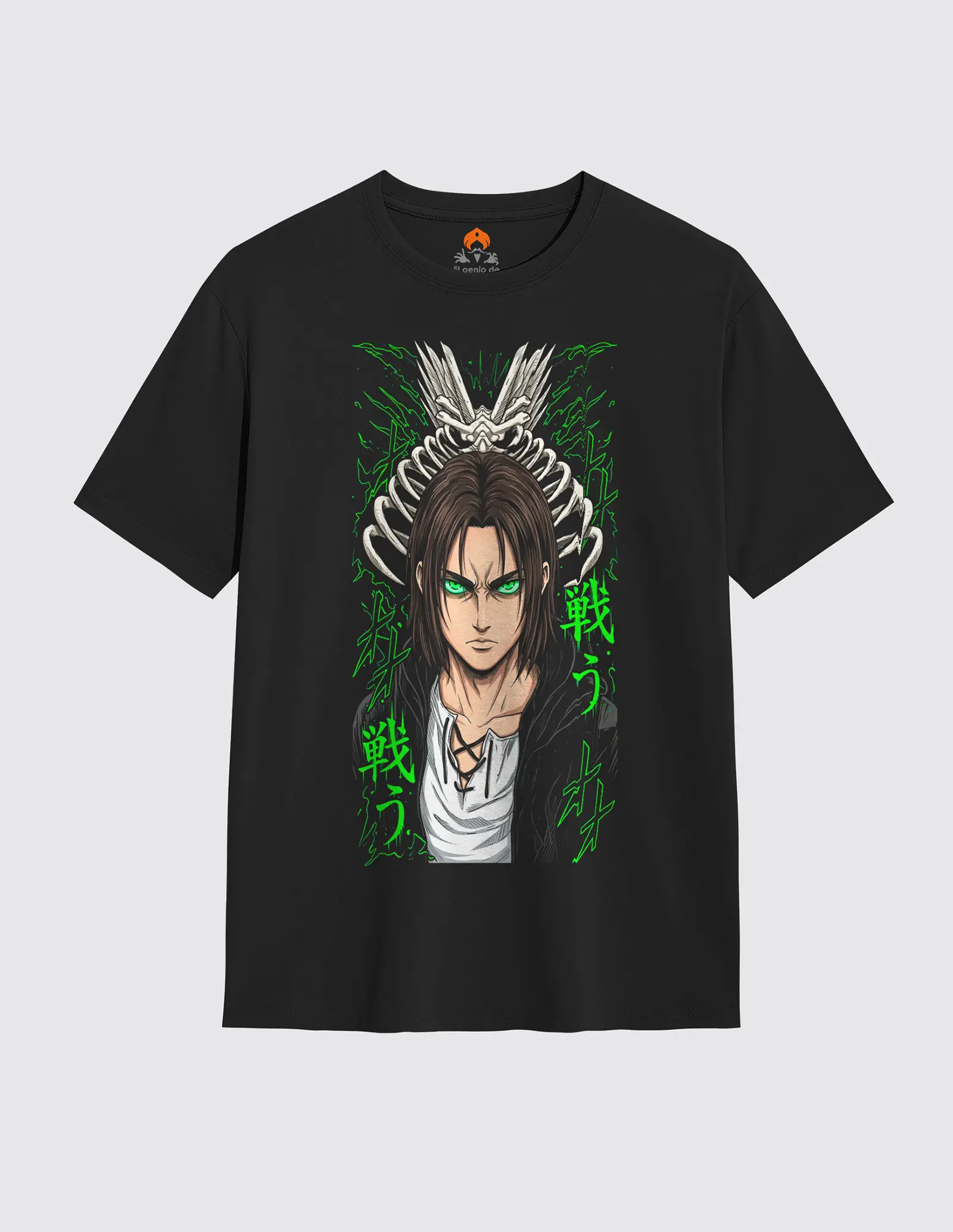 Camiseta Ataque a los Titanes Eren Diseño 1
