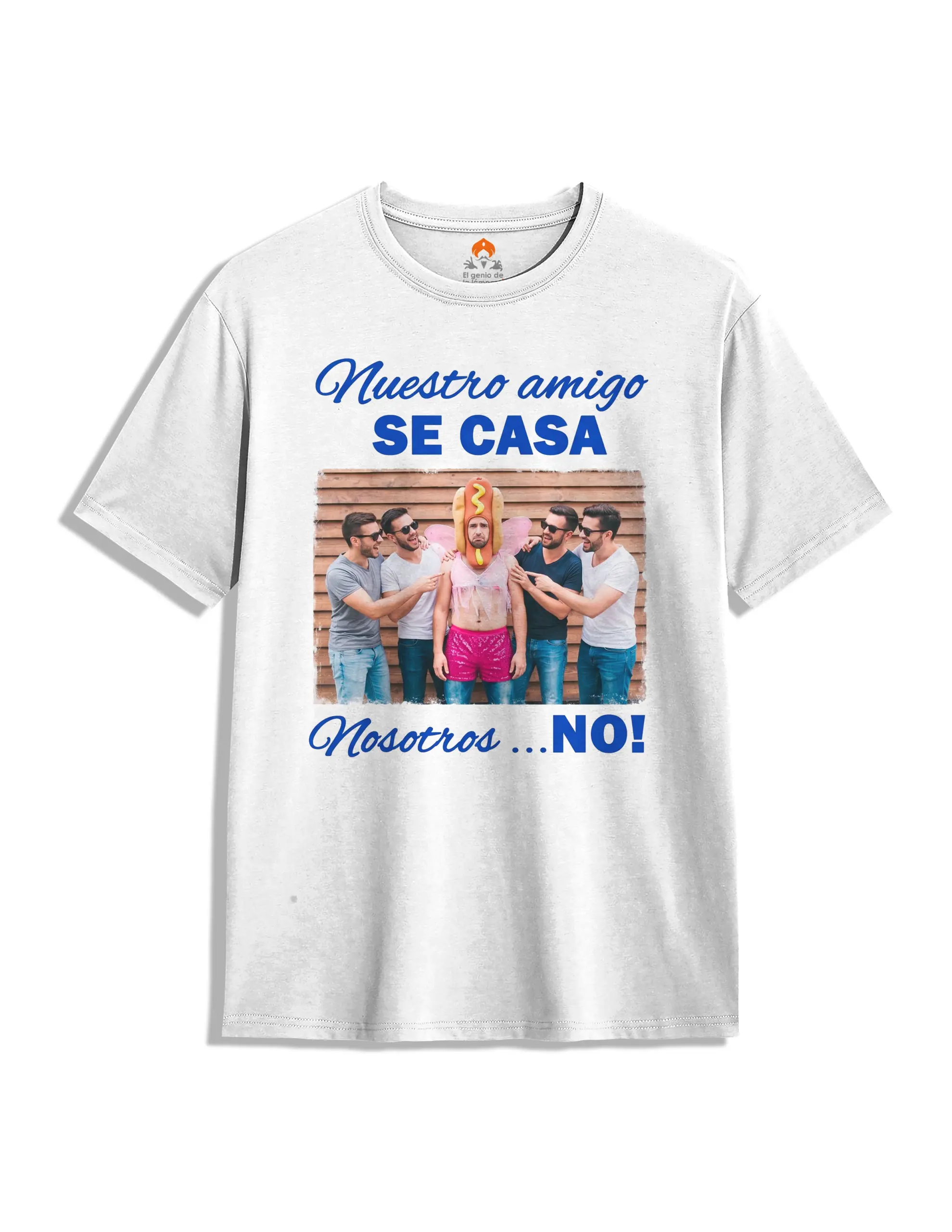 Camiseta despedida de soltero nuestro amigo se casa con foto personalizada
