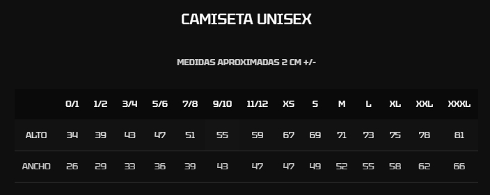 camisetas unisex