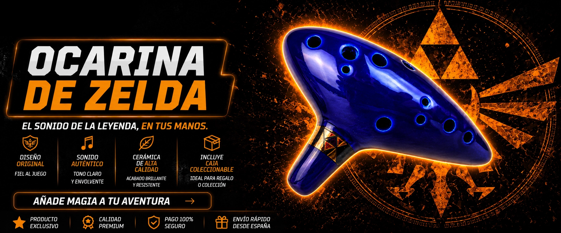 banner home ocarina zelda tienda friki el genio de la lámpara