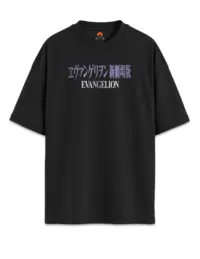 Camiseta Oversized Evangelion delante