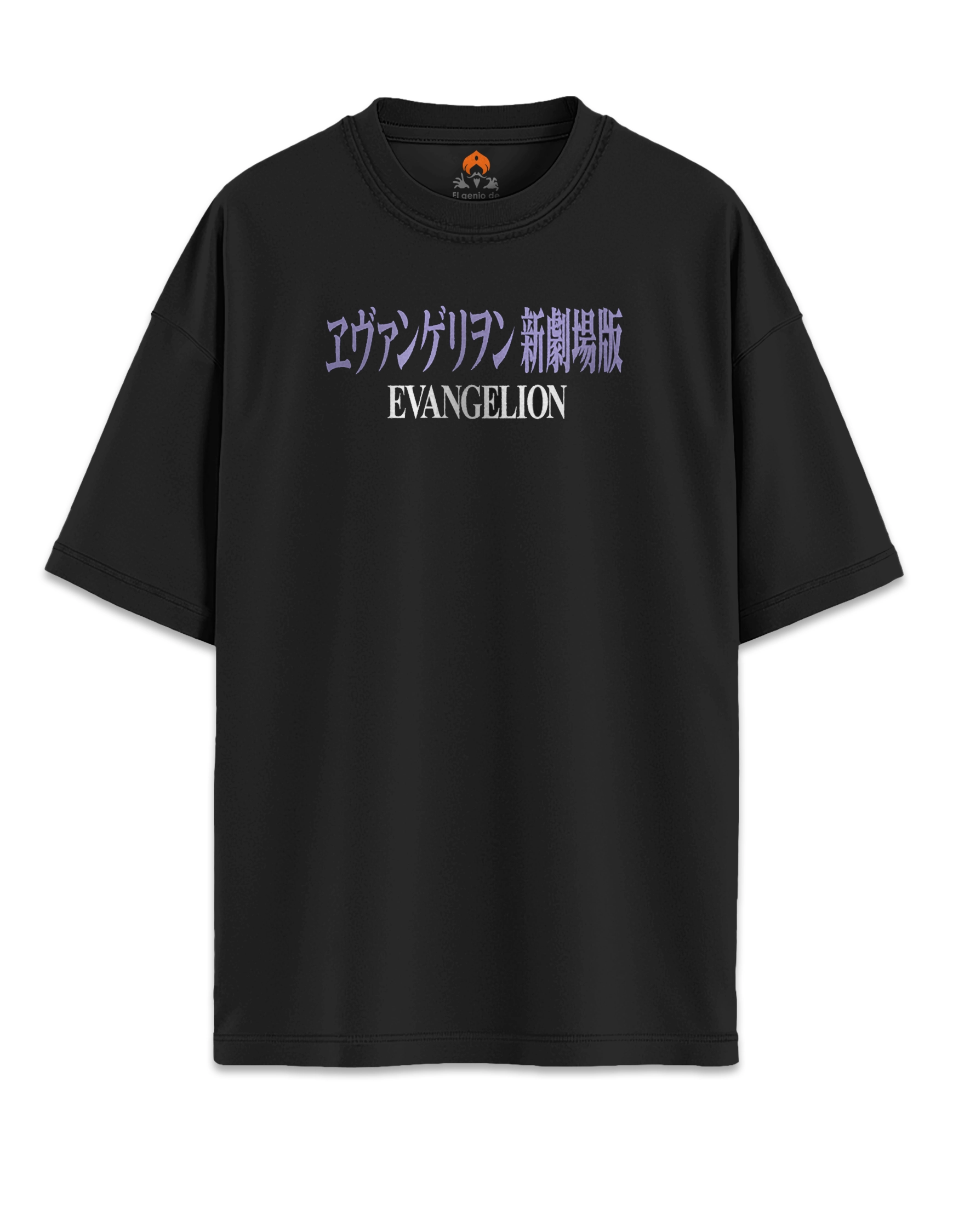 Camiseta Oversized Evangelion delante